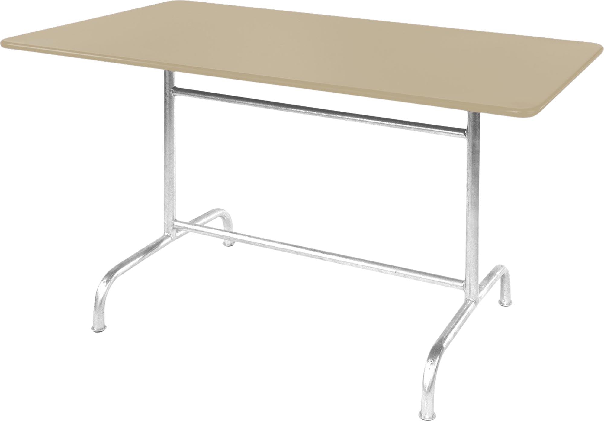 Rigi Metall-Gartentisch 140x80 klappbar in Pastellsand präsentiert im Onlineshop von KAQTU Design AG. Gartentisch ist von Schaffner