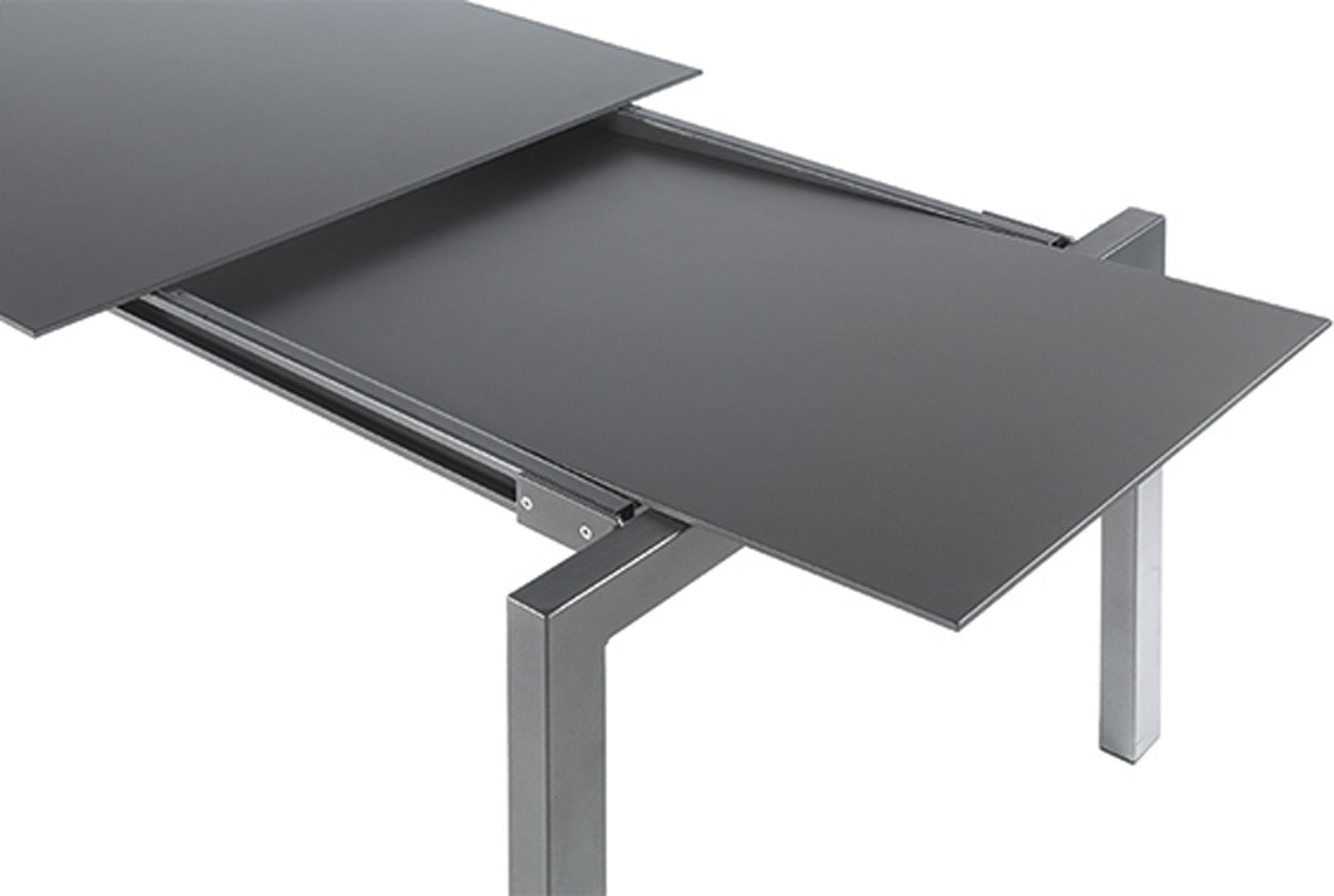 Eleganter Fiberglastisch Luzern 220/280 cm von Schaffner, erweiterbar.
