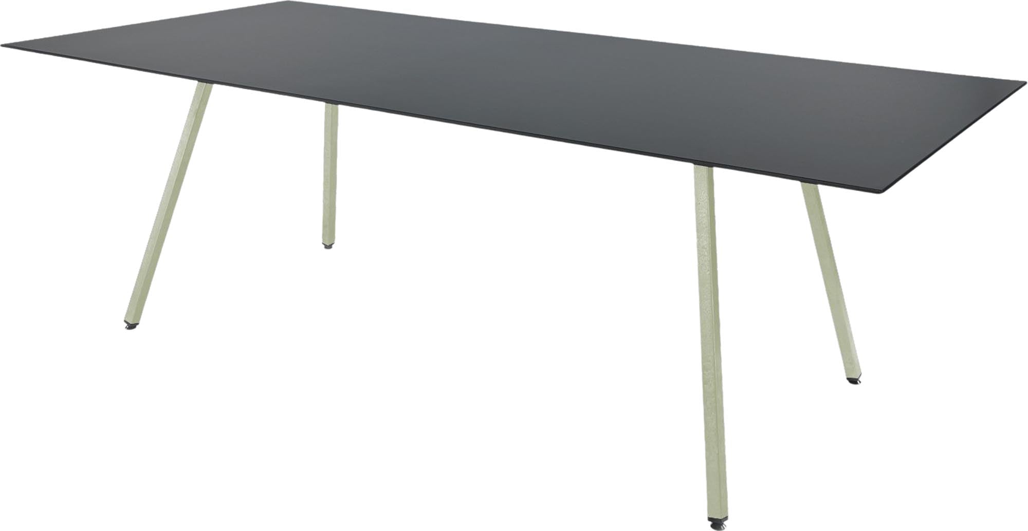 Moderner Fiberglastisch Chur 160/220 von Schaffner, robust, wetterfest und ideal für den Außenbereich.