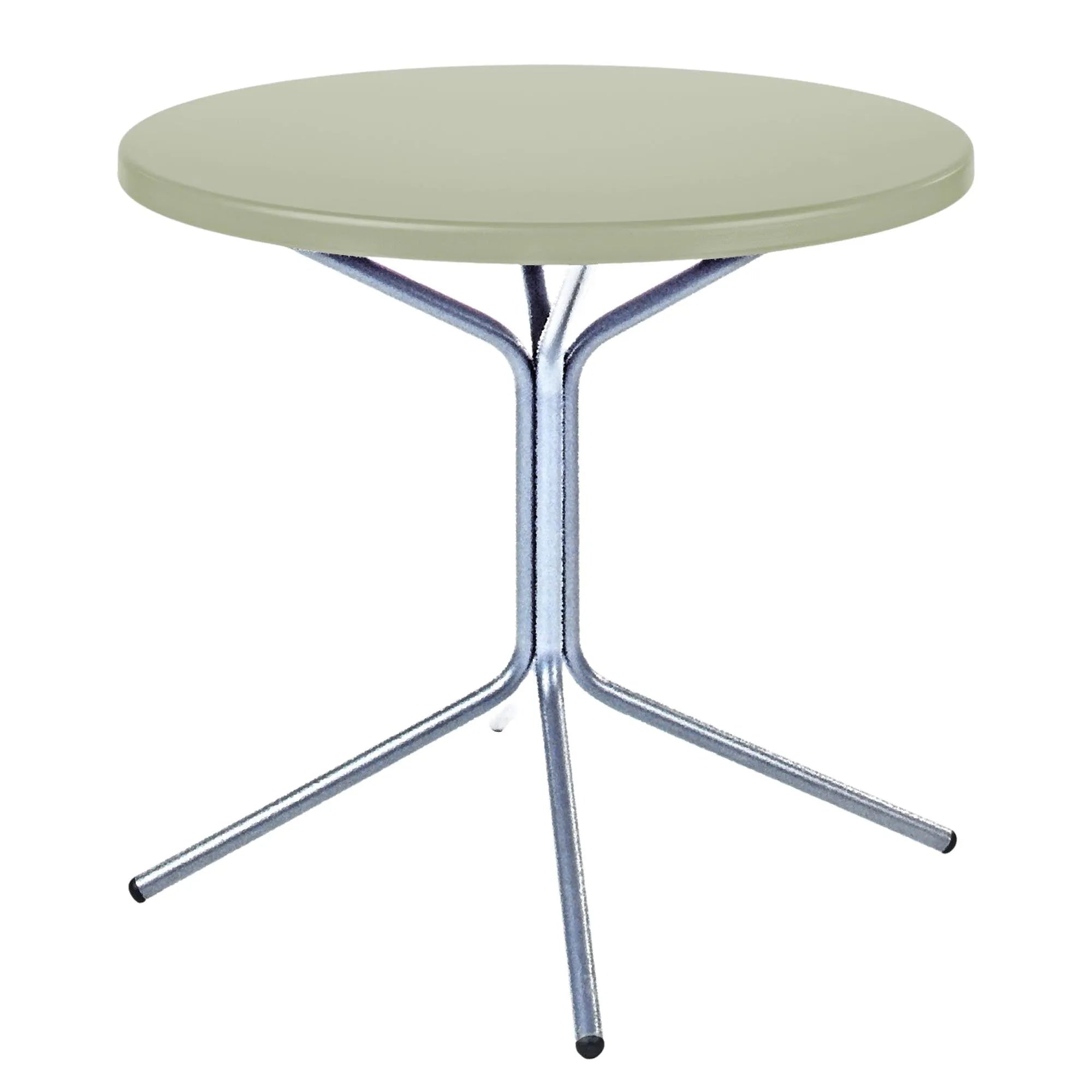 Der runde Tisch Pix von Schaffner: stilvoll, wetterbeständig, leicht montierbar – ideal für Garten und Balkon.