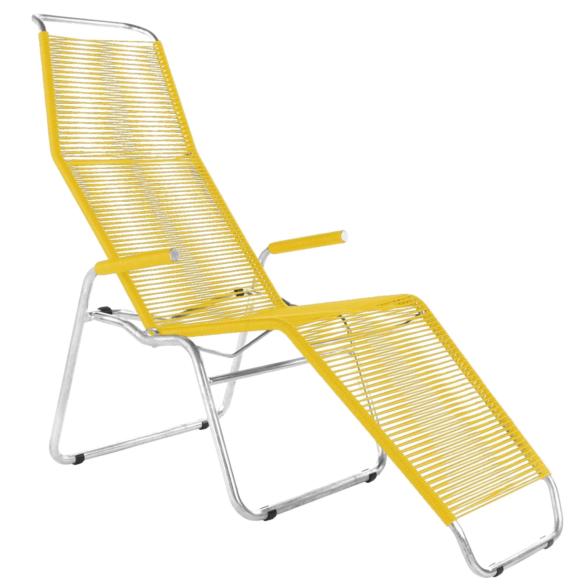Liege Brissago Spaghetti in Gelb / Feuerverzinkt präsentiert im Onlineshop von KAQTU Design AG. Liegestuhl ist von Schaffner