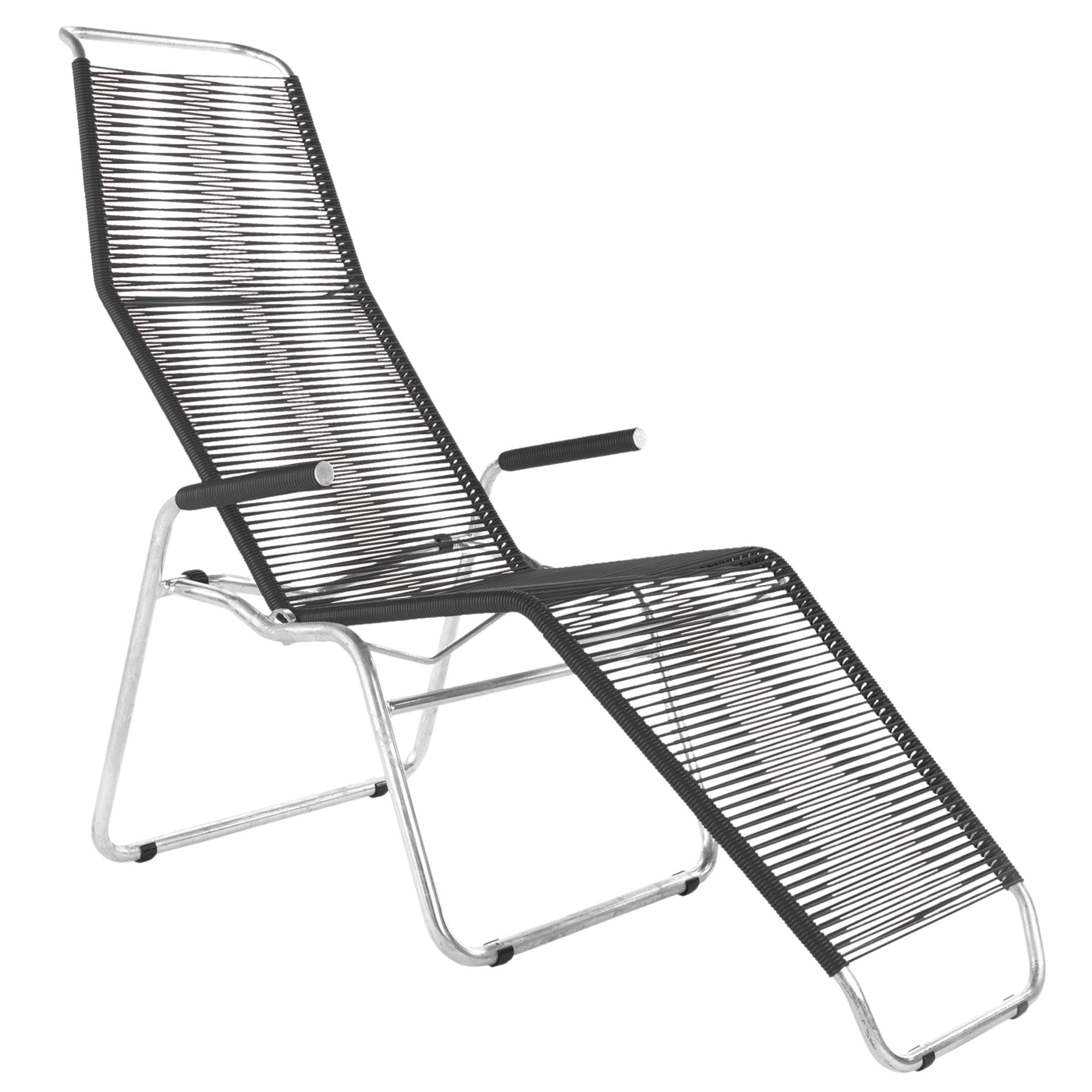 Liege Brissago Spaghetti in Anthrazit präsentiert im Onlineshop von KAQTU Design AG. Liegestuhl ist von Schaffner