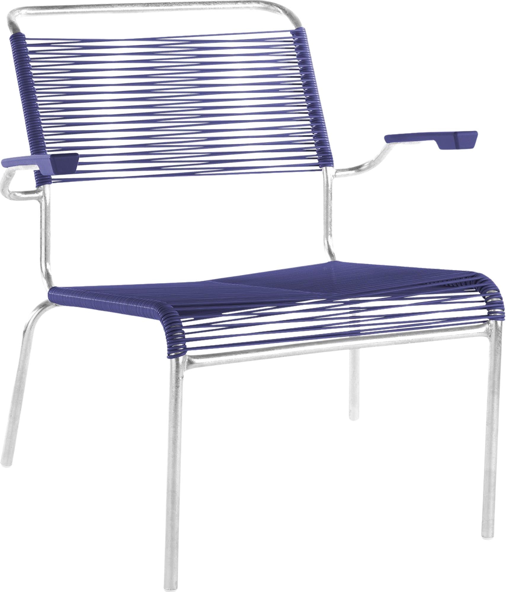 Säntis Lounger: Stilvoller Spaghetti-Look mit bequemen Armlehnen.