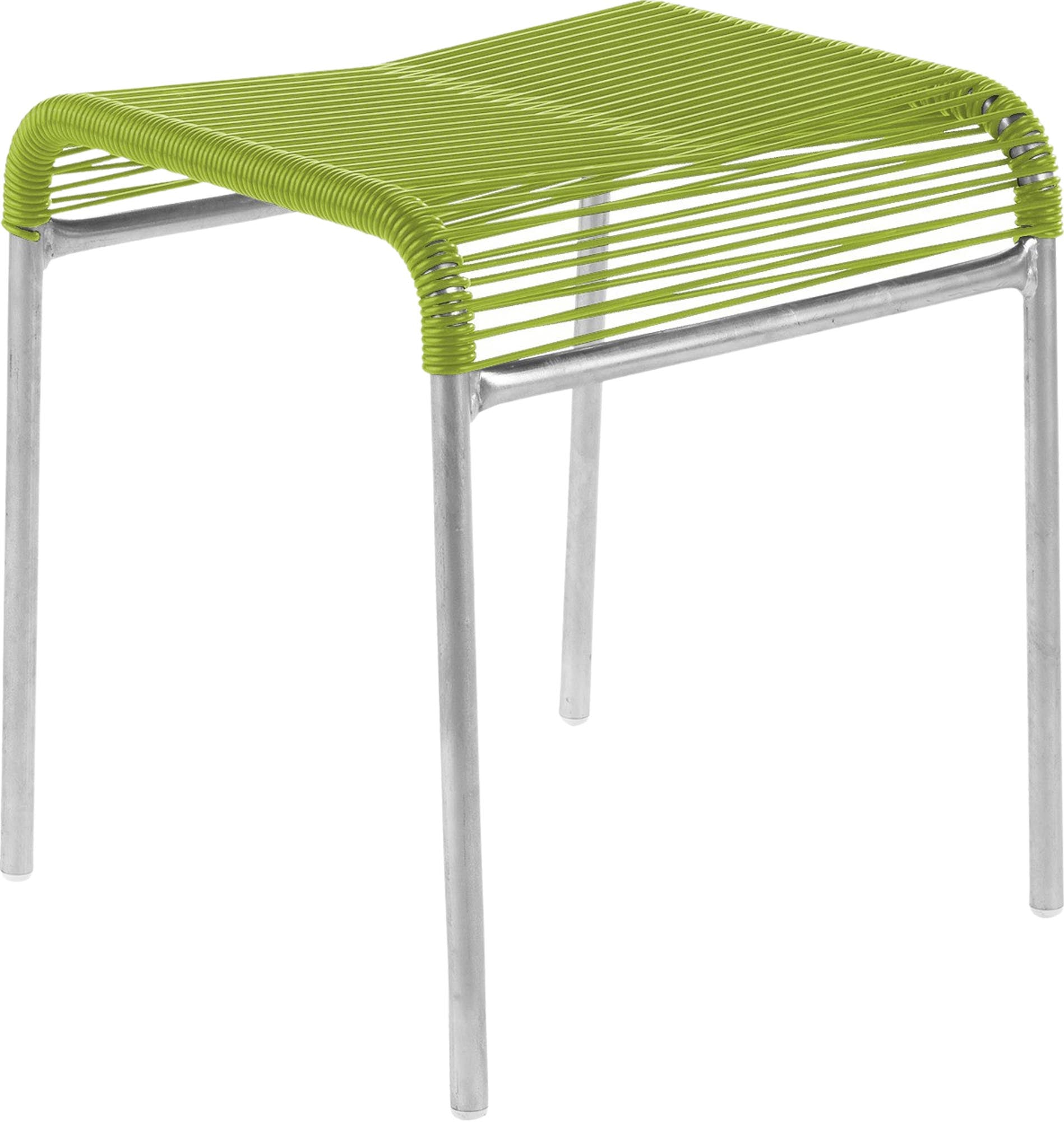 Schaffner Säntis Spaghetti-1er-Hocker aus langlebigem, wetterfestem Material, nachhaltigem OceanYarn®-Design, perfekt für stilvolle Outdoor-Bereiche.