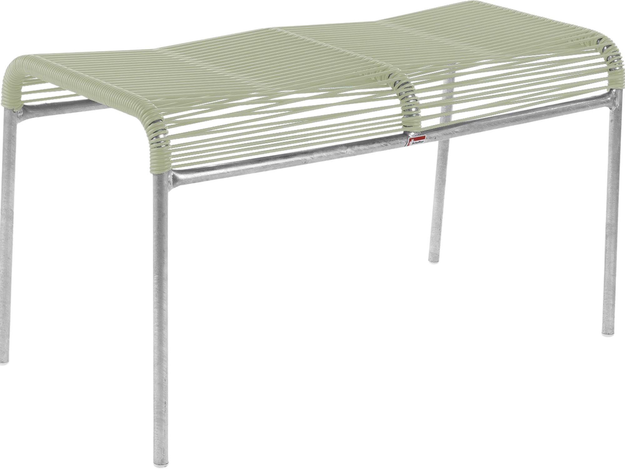 Säntis Spaghetti 2er-Hocker in Pastellgrün / Feuerverzinkt präsentiert im Onlineshop von KAQTU Design AG. Hocker Outdoor ist von Schaffner