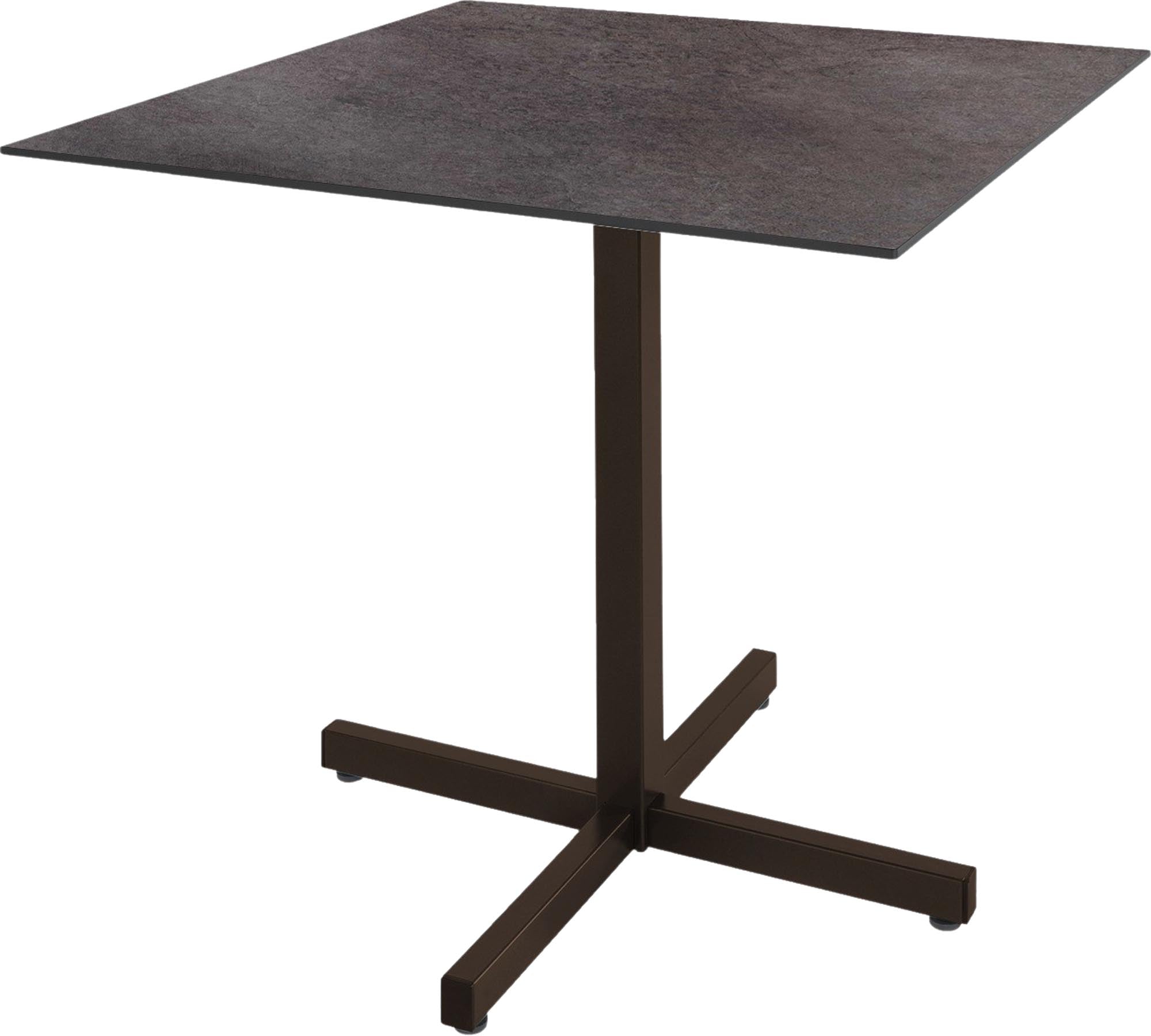 Eleganter Fiberglastisch Basel 80x80 von Schaffner für Terrassen.