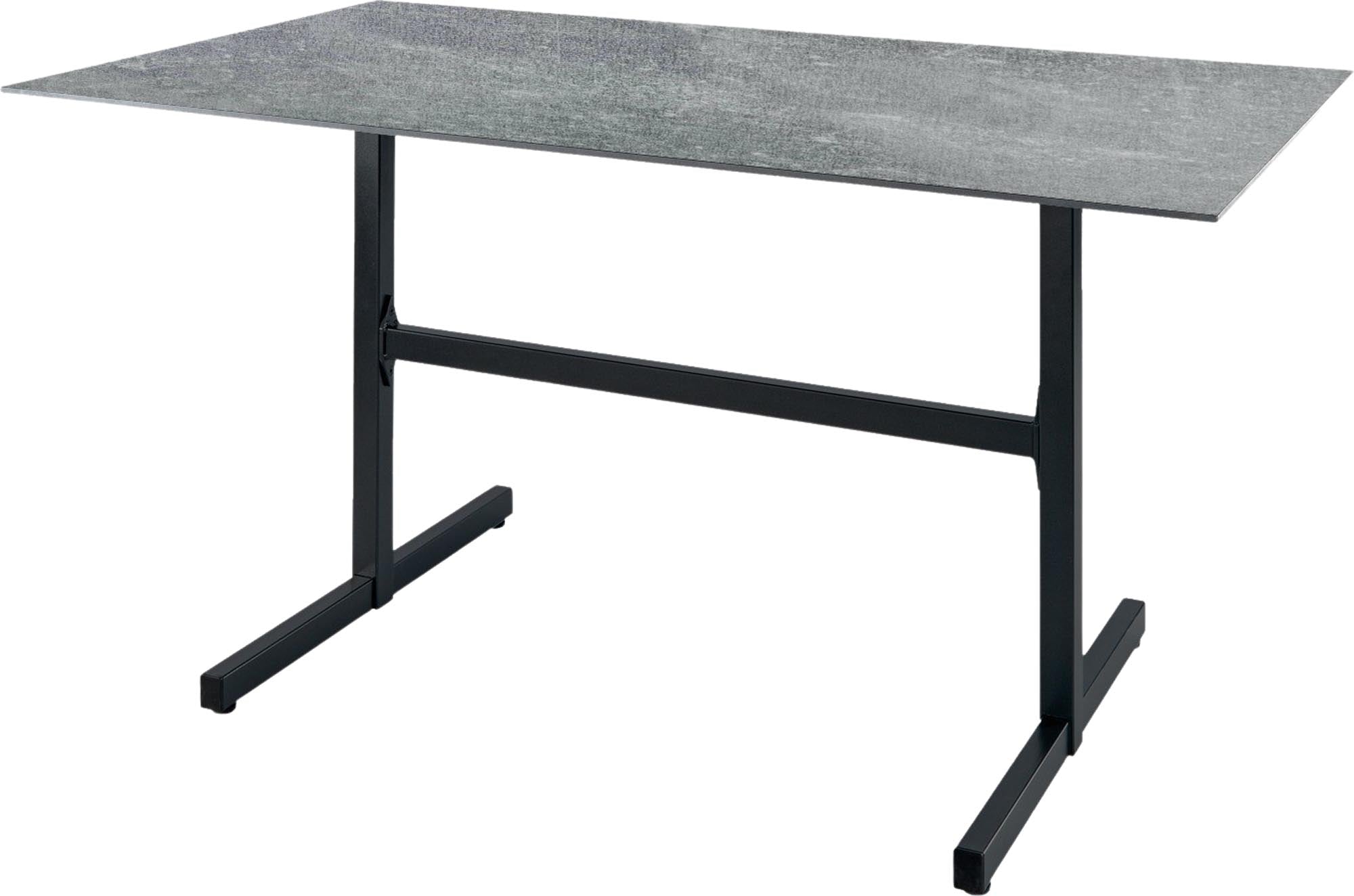 Luzern Glasfaser-Gartentisch 120x80 cm, klappbar, wetterfest, langlebig, elegantes Design, pflegeleicht, ideal für Garten, Balkon und Terrasse.