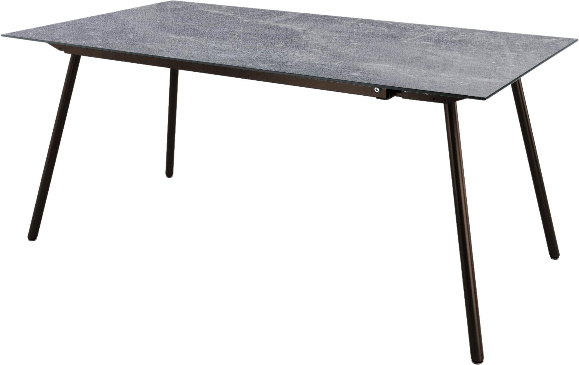Fiberglastisch Locarno: Robuster Design-Tisch für den Außenbereich.