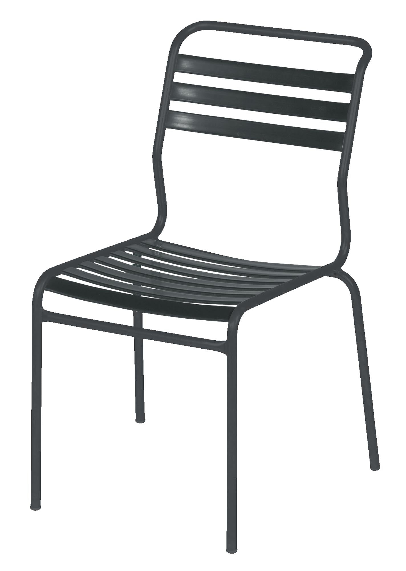 Säntis Lättli-Gartenstuhl ohne Armlehne aus wetterfestem, recyceltem Material. Schweizer Handwerkskunst, luftiges Design, langlebig und umweltfreundlich für Garten und Terrasse.