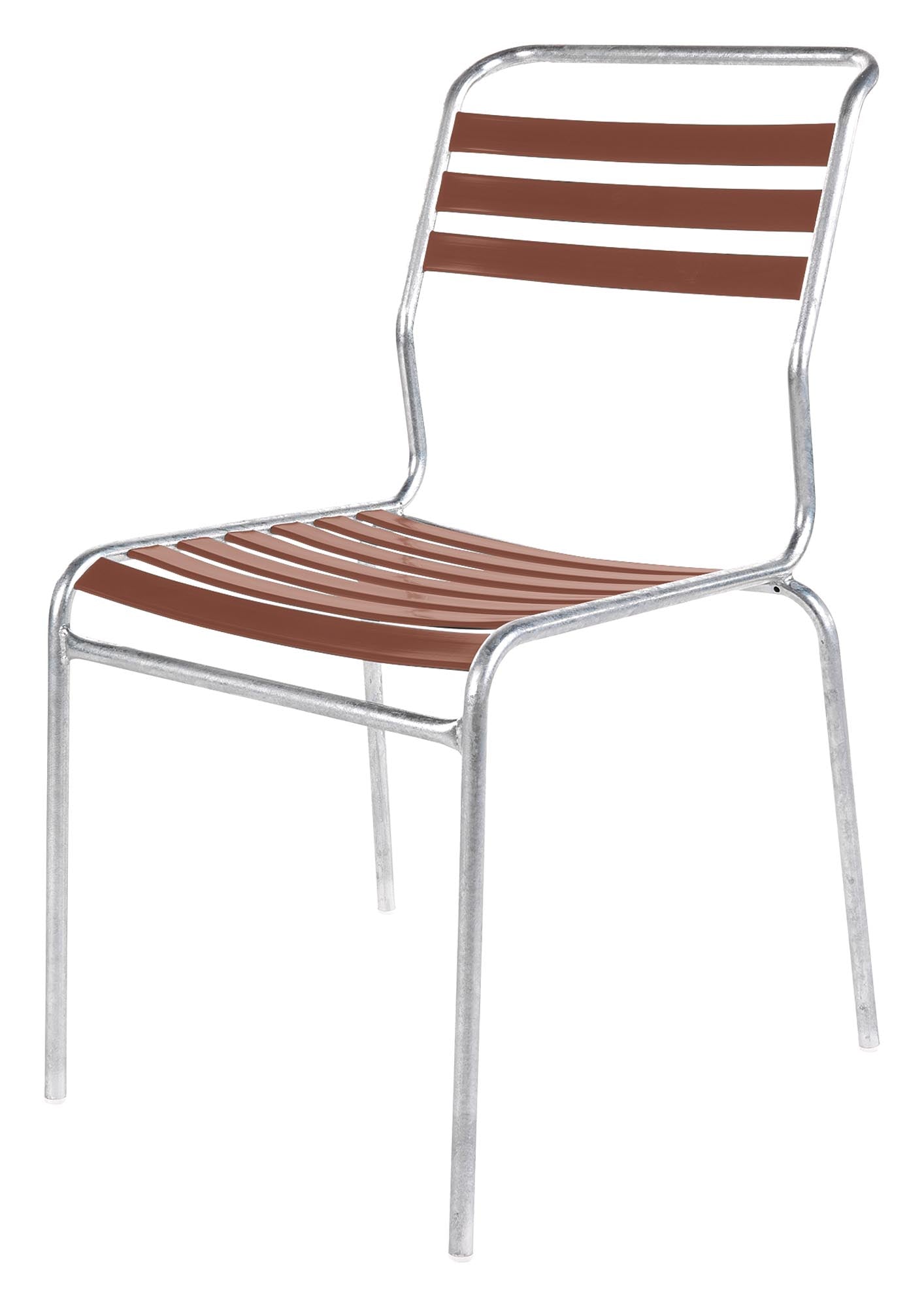 Säntis Lättli-Gartenstuhl ohne Armlehne von Schaffner: wetterfest, langlebig, recycelbar, modernes Design, Schweizer Handwerkskunst, ideal für Garten und Terrasse.