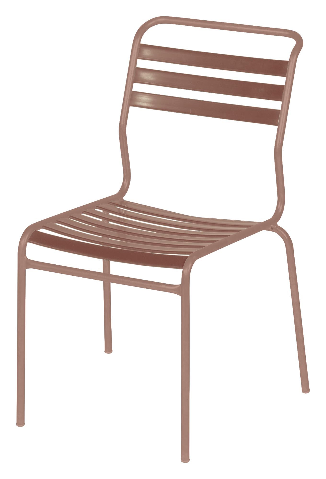 Säntis Lättli-Gartenstuhl ohne Armlehne von Schaffner – eleganter, wetterfester Sitzkomfort aus Schweizer Handwerkskunst, ideal für Garten und Terrasse.