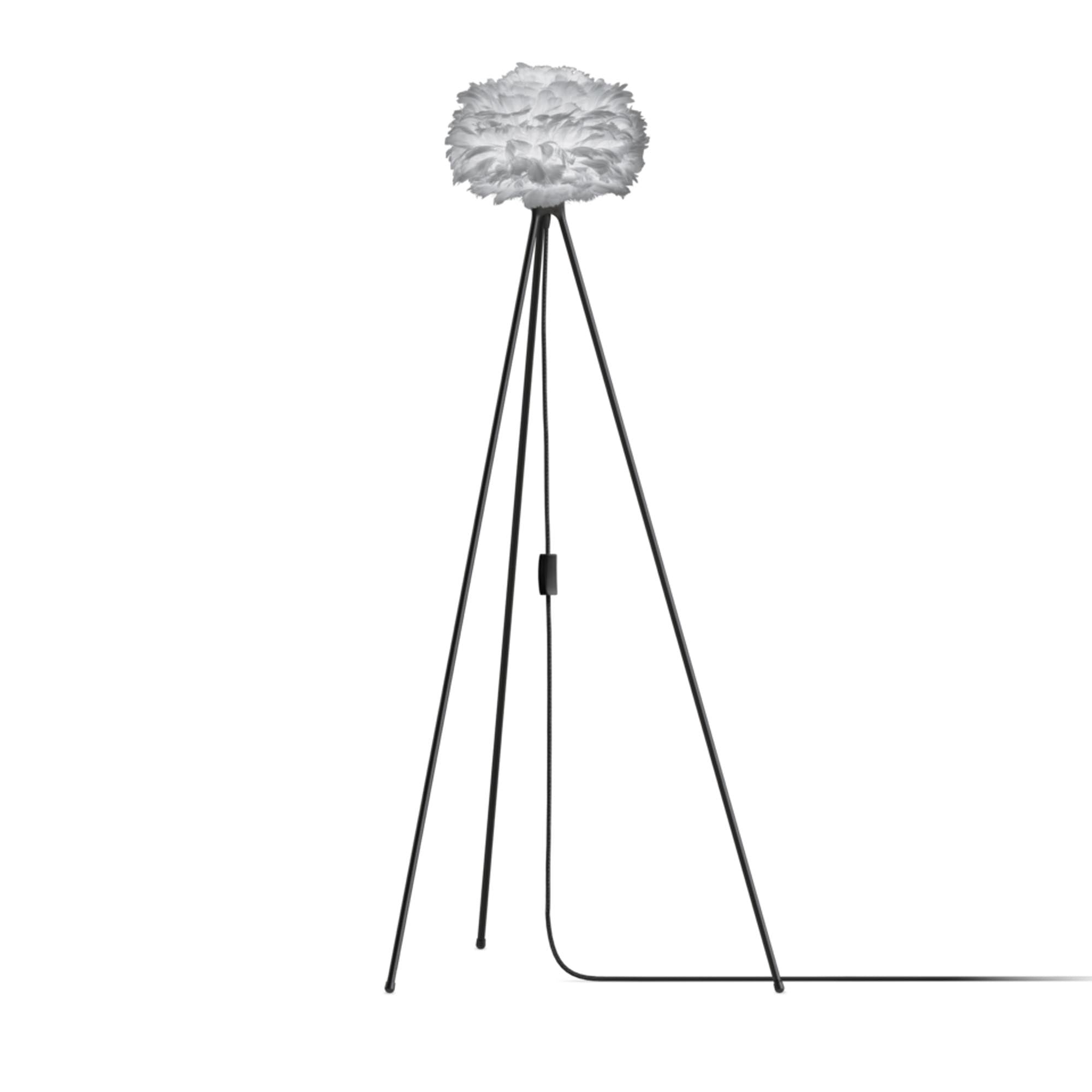 Eos Mini: Luxuriöser Feder-Lampenschirm für sanftes Licht.