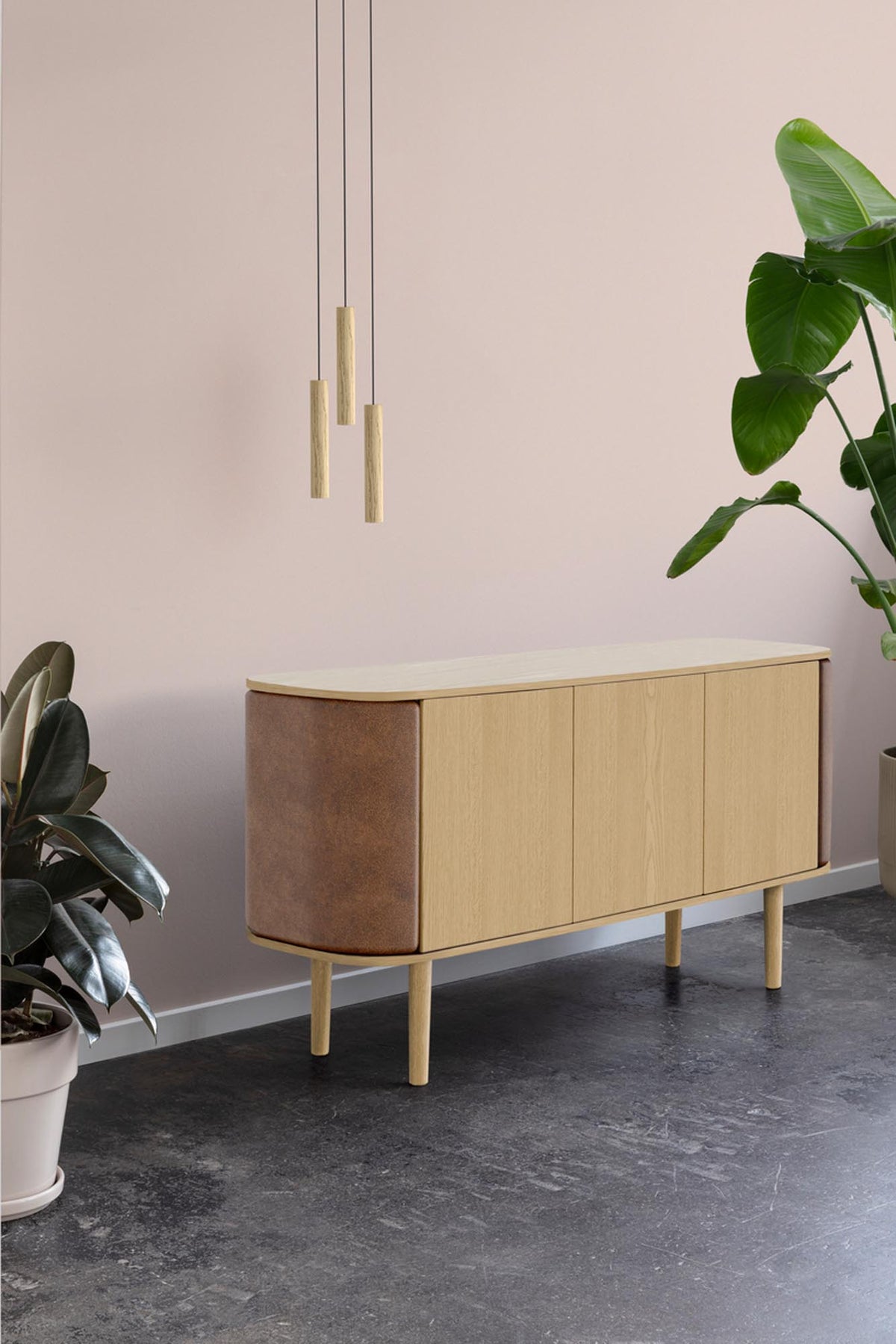 Treasures 3-türig Sideboard in Hazelnut präsentiert im Onlineshop von KAQTU Design AG. Sideboard ist von Umage
