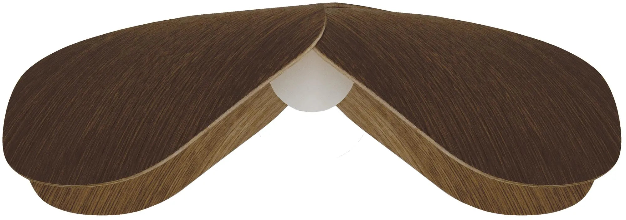Eleganter Lampenschirm aus Eichenfurnier mit floralem Charme.