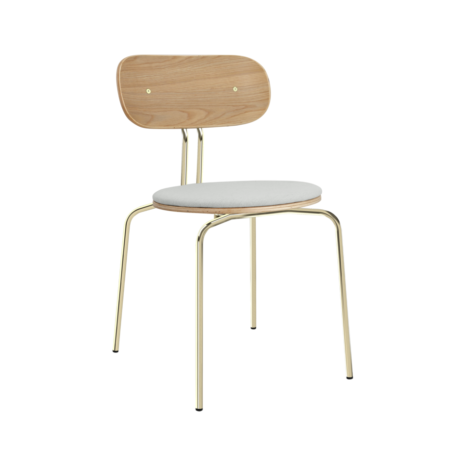 Curious Stuhl gepolstert in Sterling präsentiert im Onlineshop von KAQTU Design AG. Stuhl ist von Umage