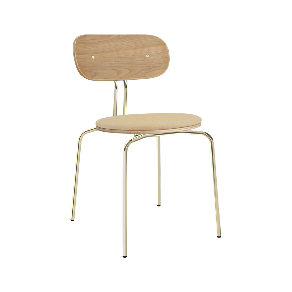 Curious Stuhl gepolstert in Summer Shine präsentiert im Onlineshop von KAQTU Design AG. Stuhl ist von Umage