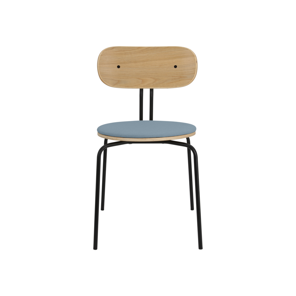 Curious Stuhl gepolstert in Bright Skies präsentiert im Onlineshop von KAQTU Design AG. Stuhl ist von Umage