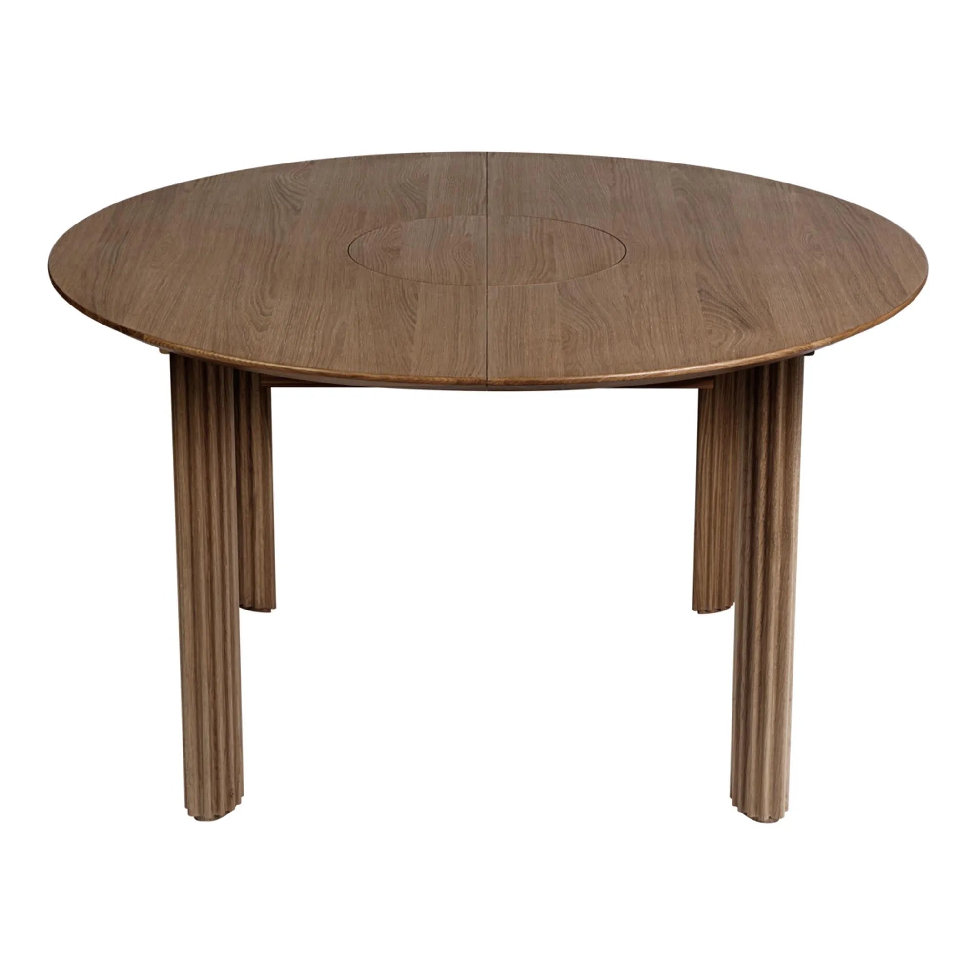 Stilvoller Umage Comfort Circle Tisch, erweiterbar für große Feiern.