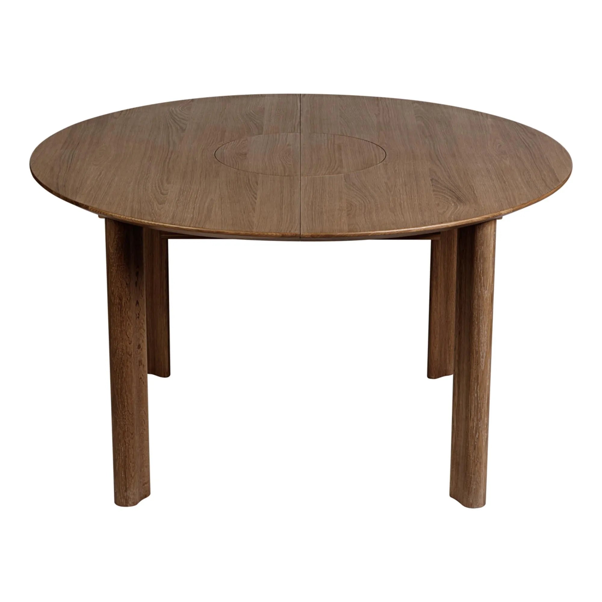 Stilvoller Umage Comfort Circle Tisch, erweiterbar für große Feiern.
