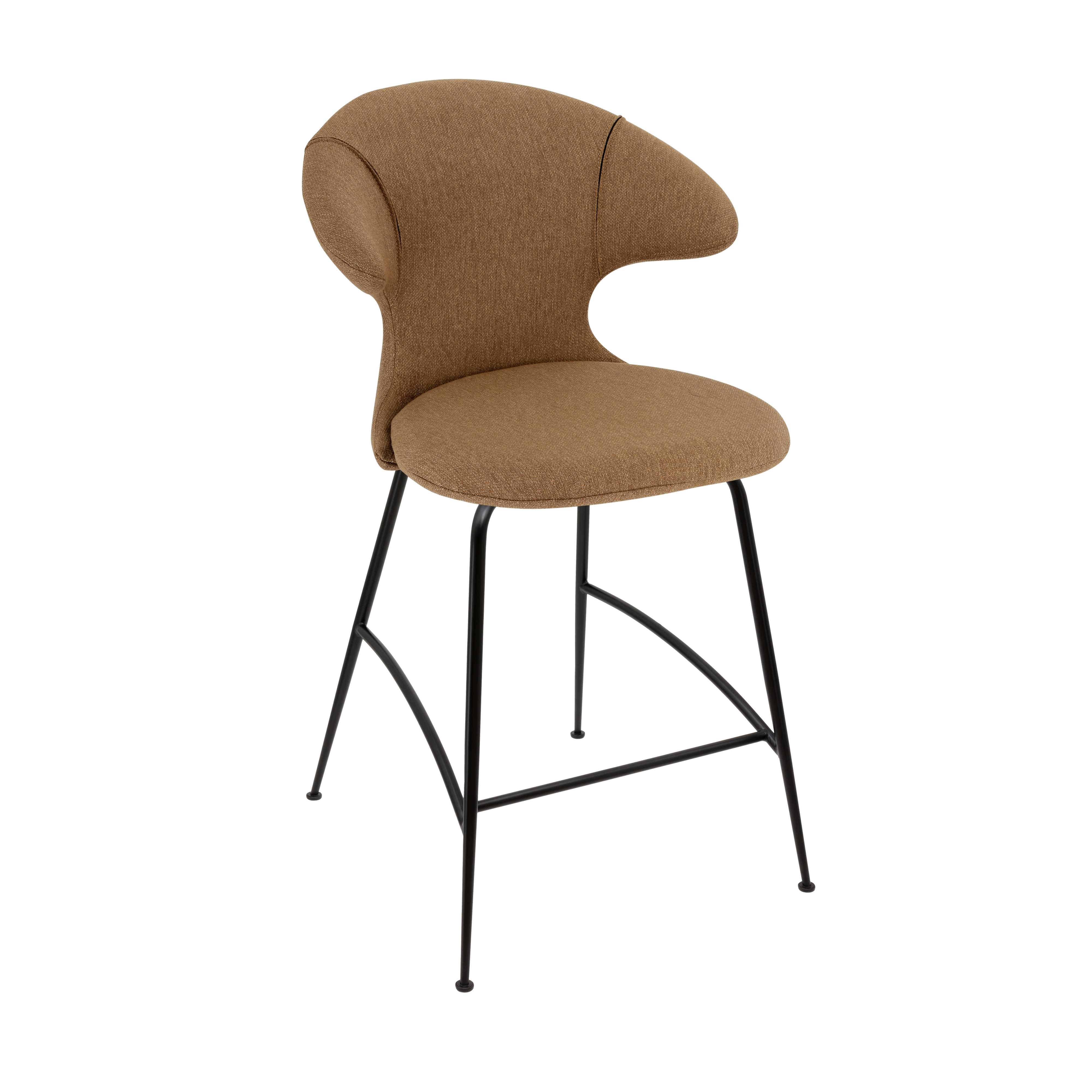 Time Flies Counter Stuhl in Sugar Brown präsentiert im Onlineshop von KAQTU Design AG. Barstuhl mit Armlehne ist von Umage