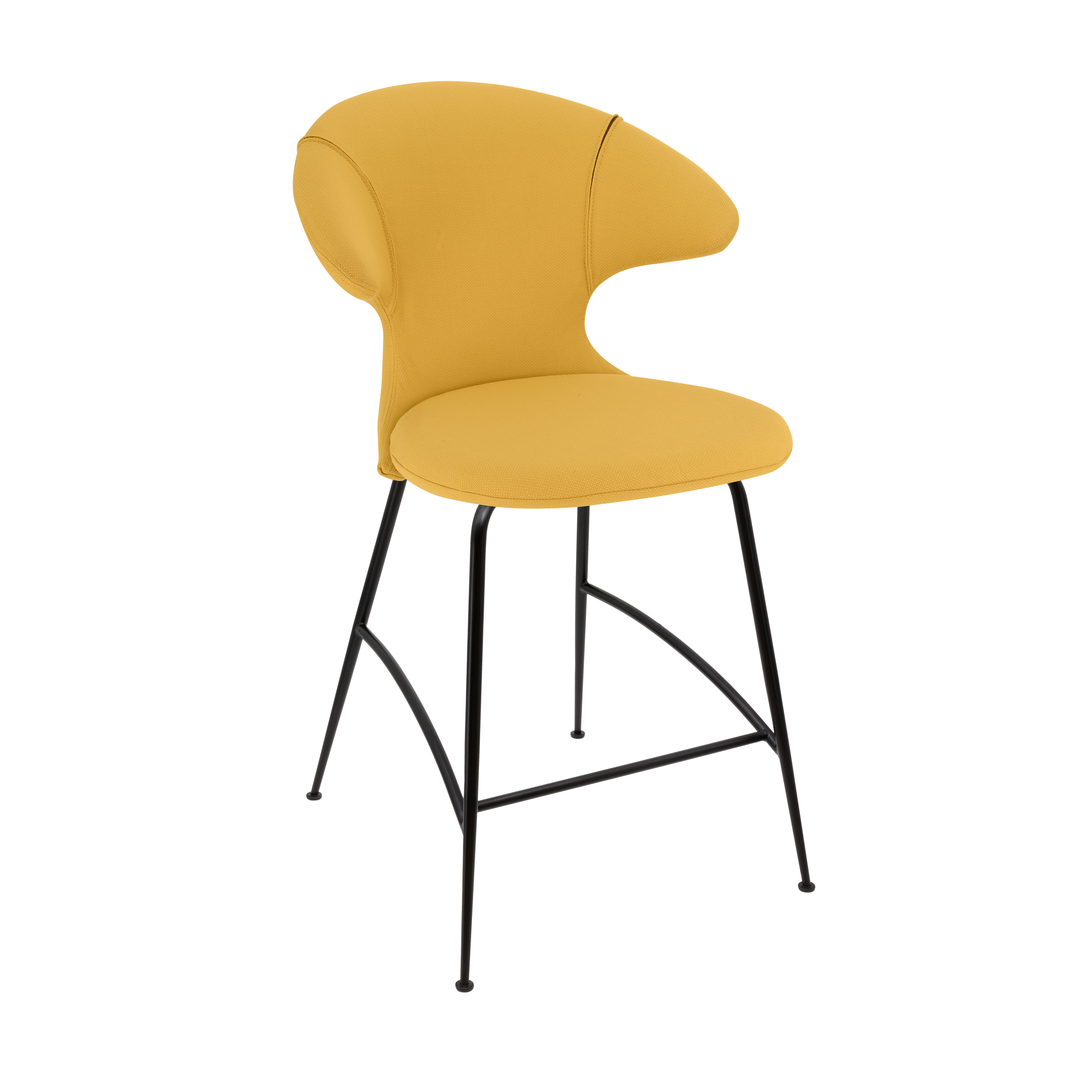 Time Flies Counter Stuhl in Curry Sun präsentiert im Onlineshop von KAQTU Design AG. Barstuhl mit Armlehne ist von Umage