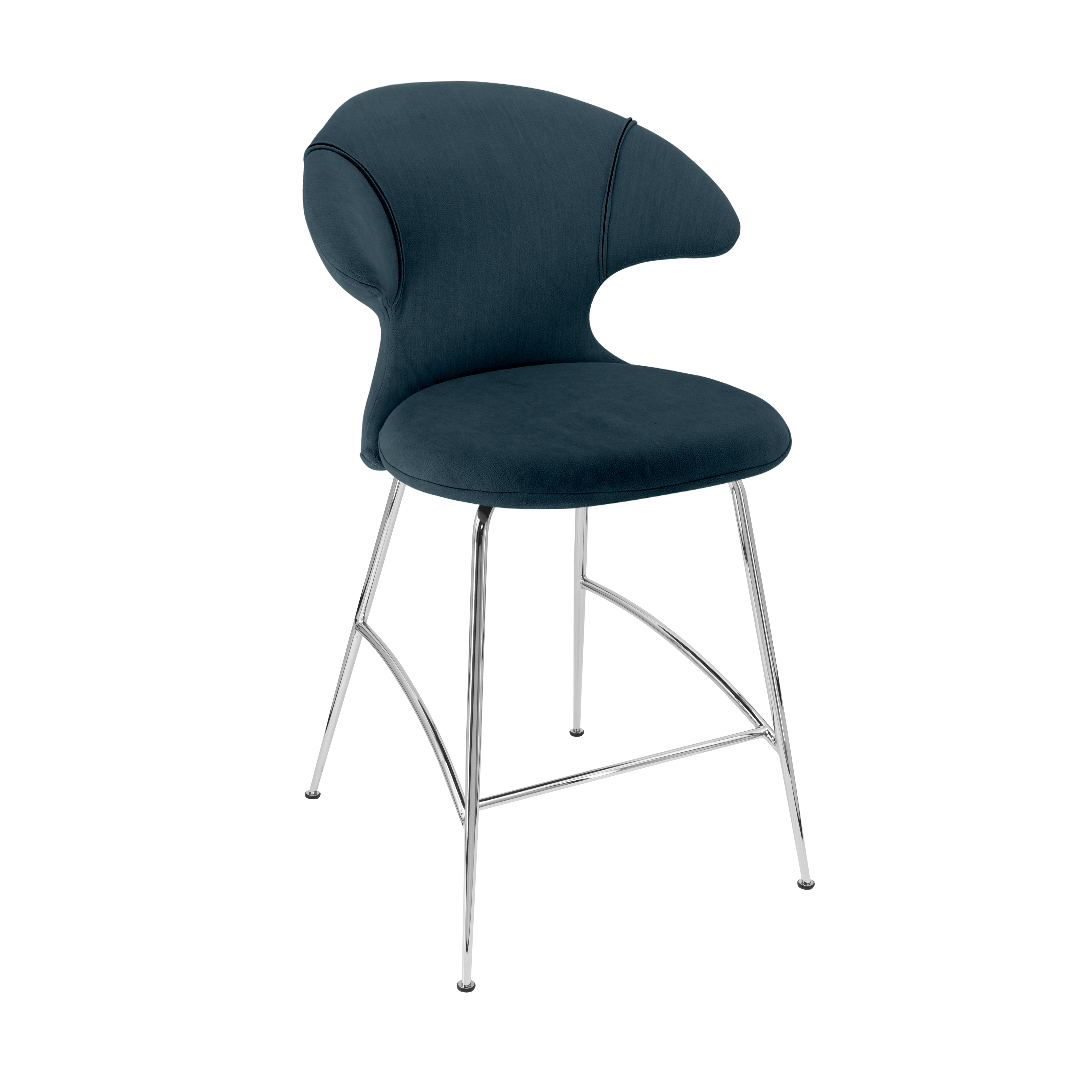 Time Flies Counter Stuhl in Jet Air Blue präsentiert im Onlineshop von KAQTU Design AG. Barstuhl mit Armlehne ist von Umage