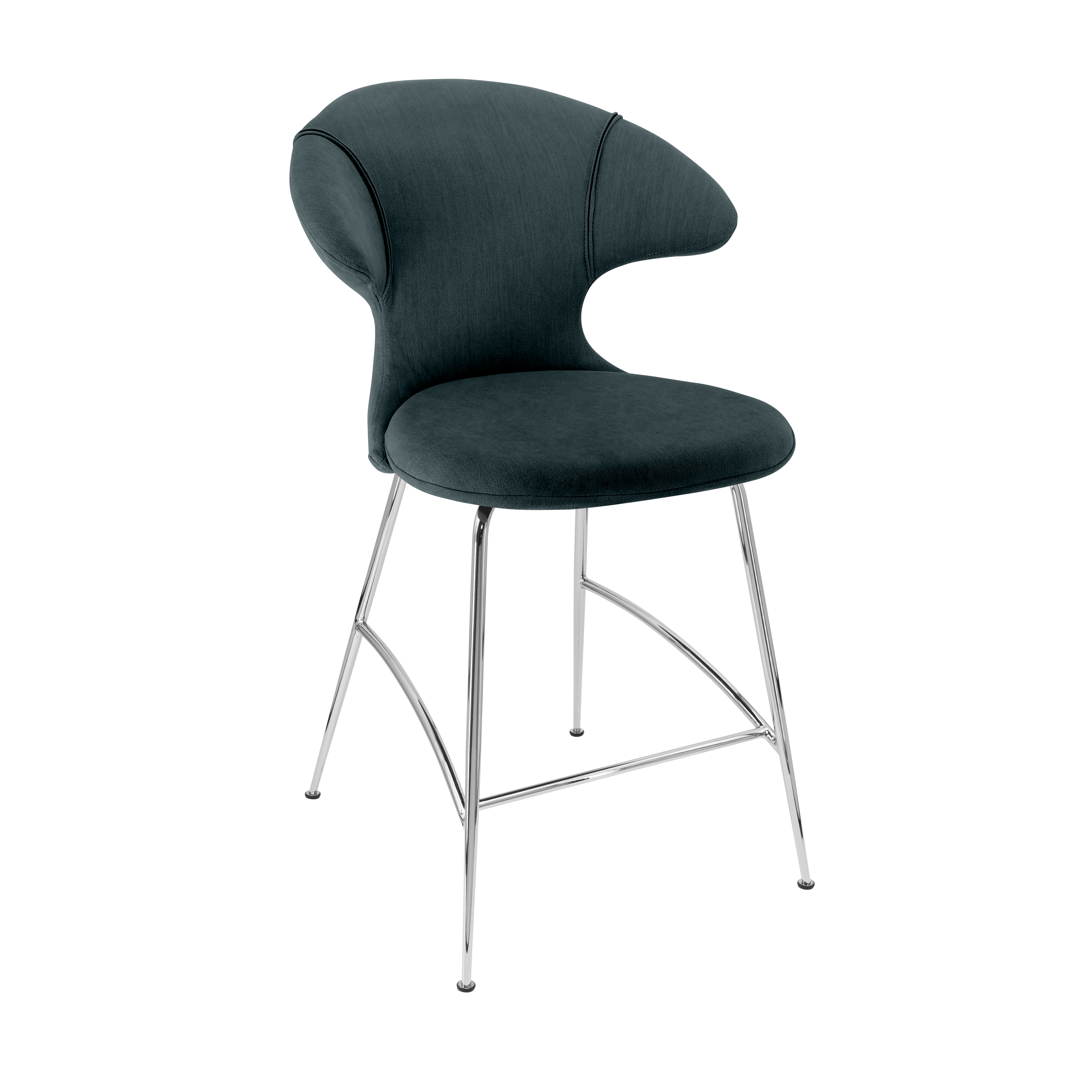 Time Flies Counter Stuhl in Quantom Blue präsentiert im Onlineshop von KAQTU Design AG. Barstuhl mit Armlehne ist von Umage