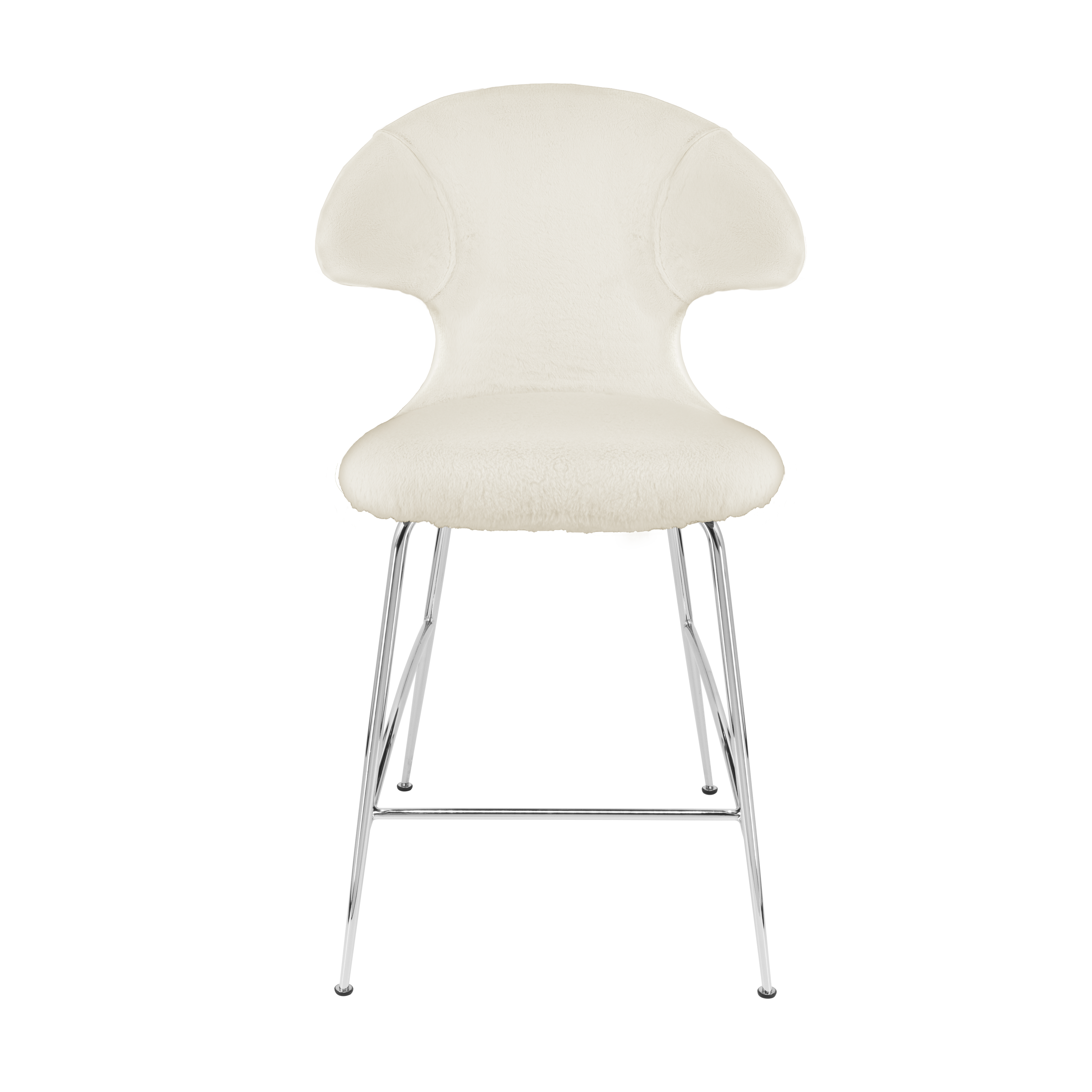 Time Flies Counter Stuhl in Teddy White präsentiert im Onlineshop von KAQTU Design AG. Barstuhl mit Armlehne ist von Umage