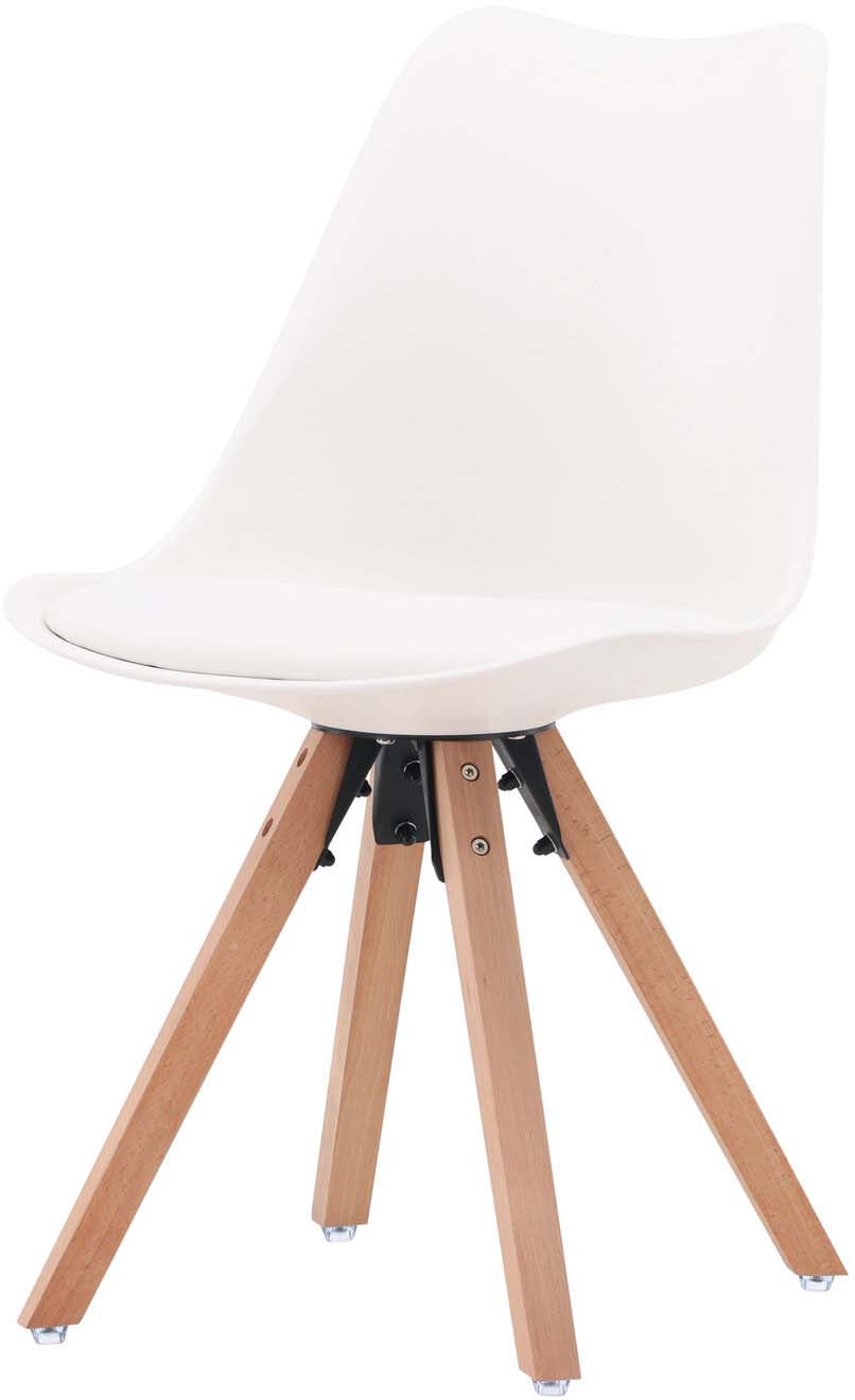 Zeno Stuhl in Weiss / Natur präsentiert im Onlineshop von KAQTU Design AG. Stuhl ist von Venture Home
