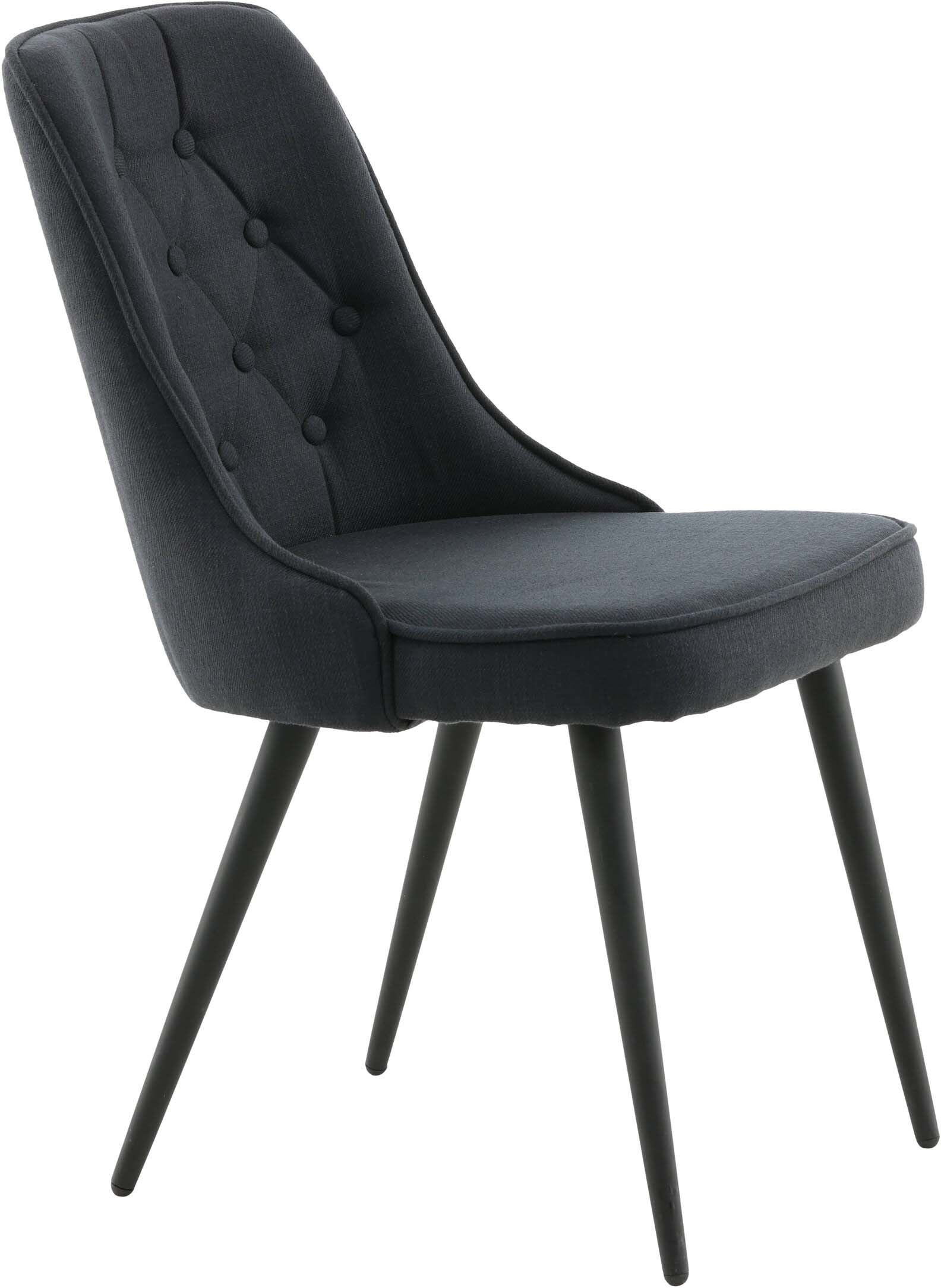 Velvet Deluxe Stuhl in Schwarz präsentiert im Onlineshop von KAQTU Design AG. Stuhl ist von Venture Home