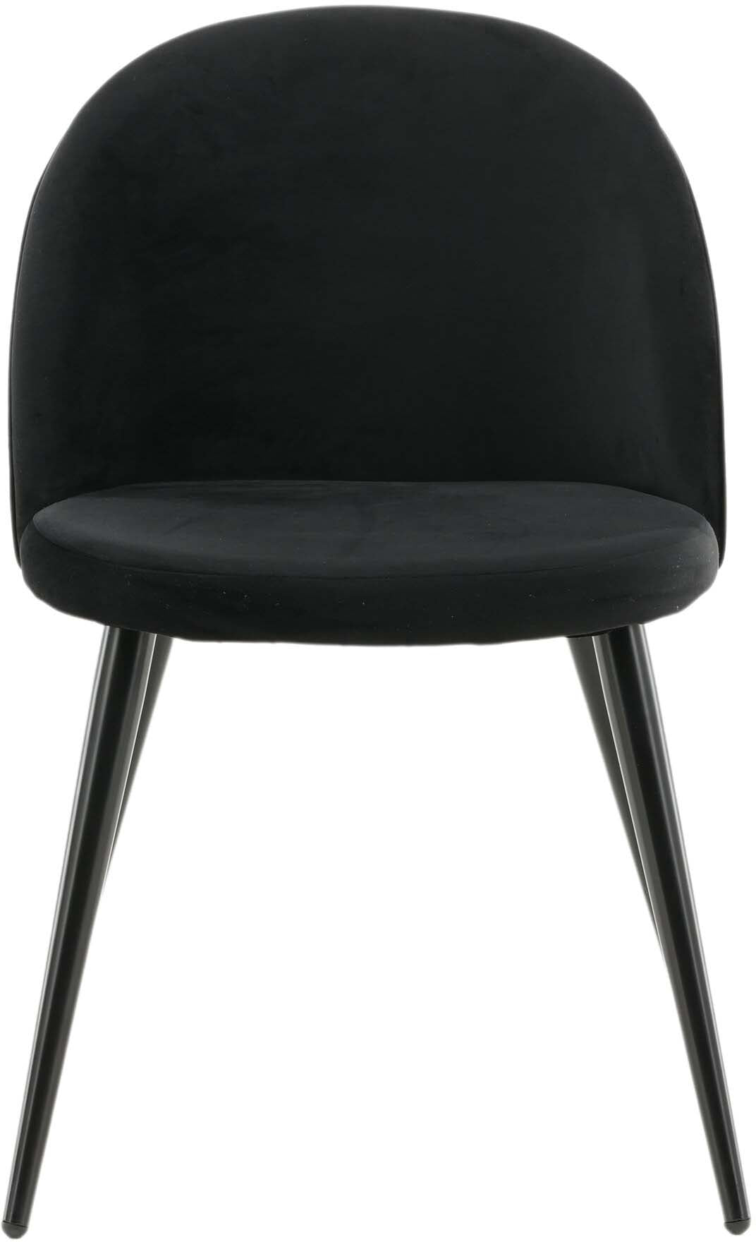 Velvet Matstol Stuhl in Schwarz präsentiert im Onlineshop von KAQTU Design AG. Schalenstuhl ist von Venture Home