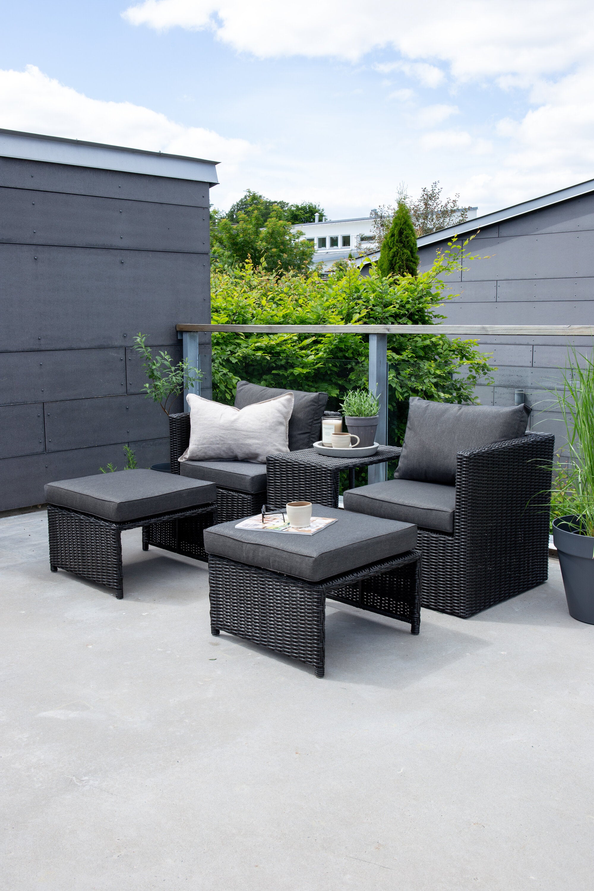 Quad Lounge Outdoorset 63cm - KAQTU Design