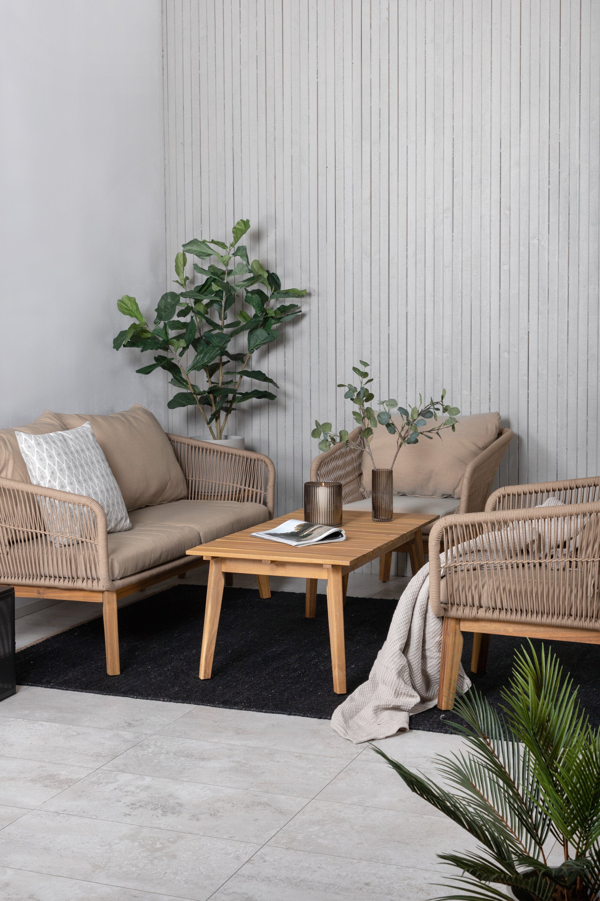 Chania Sofa Outdoorset 110cm - KAQTU Design