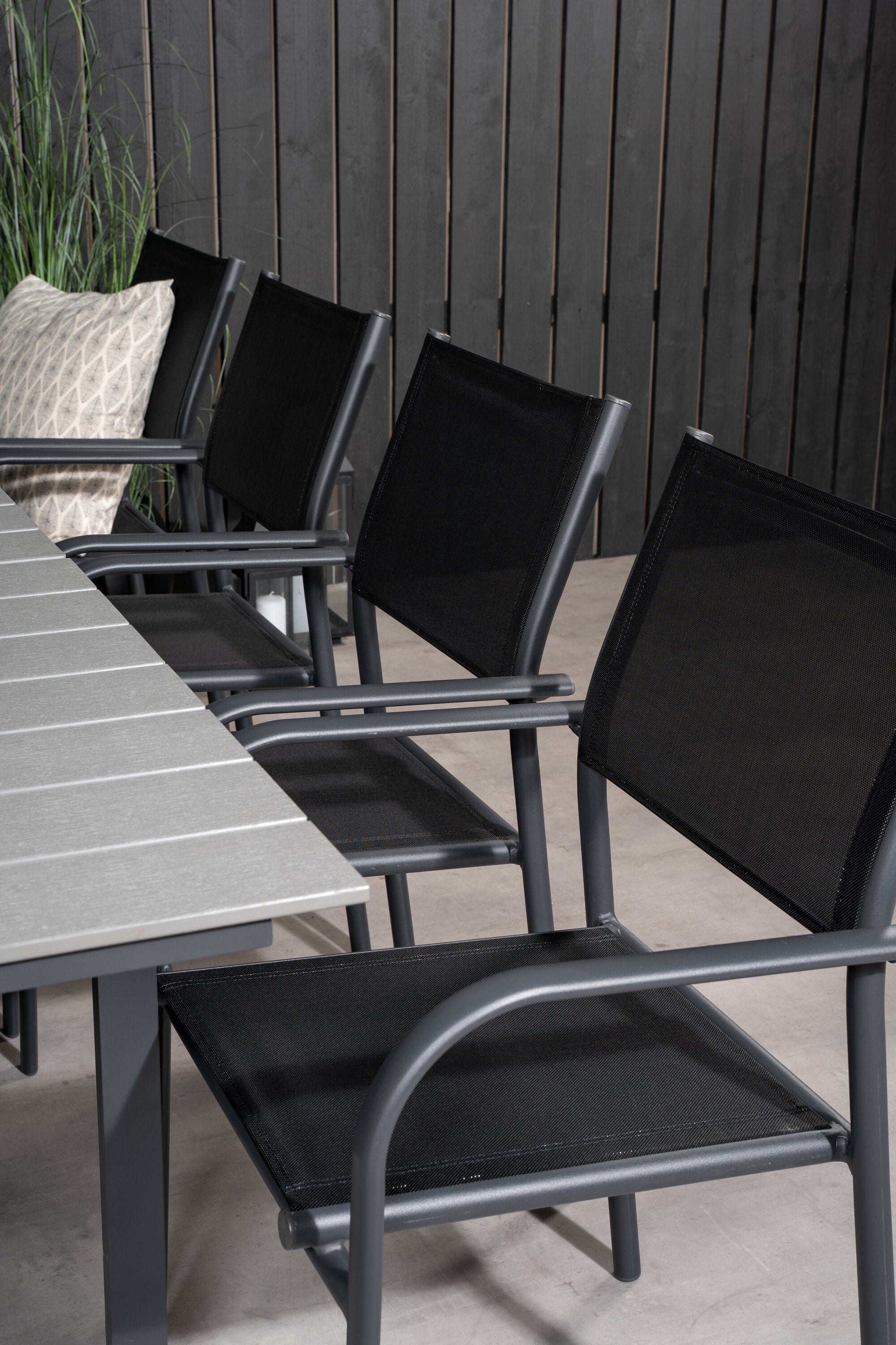 Levels Outdoor-Tischset + Santorini 160cm/8St. - KAQTU Design