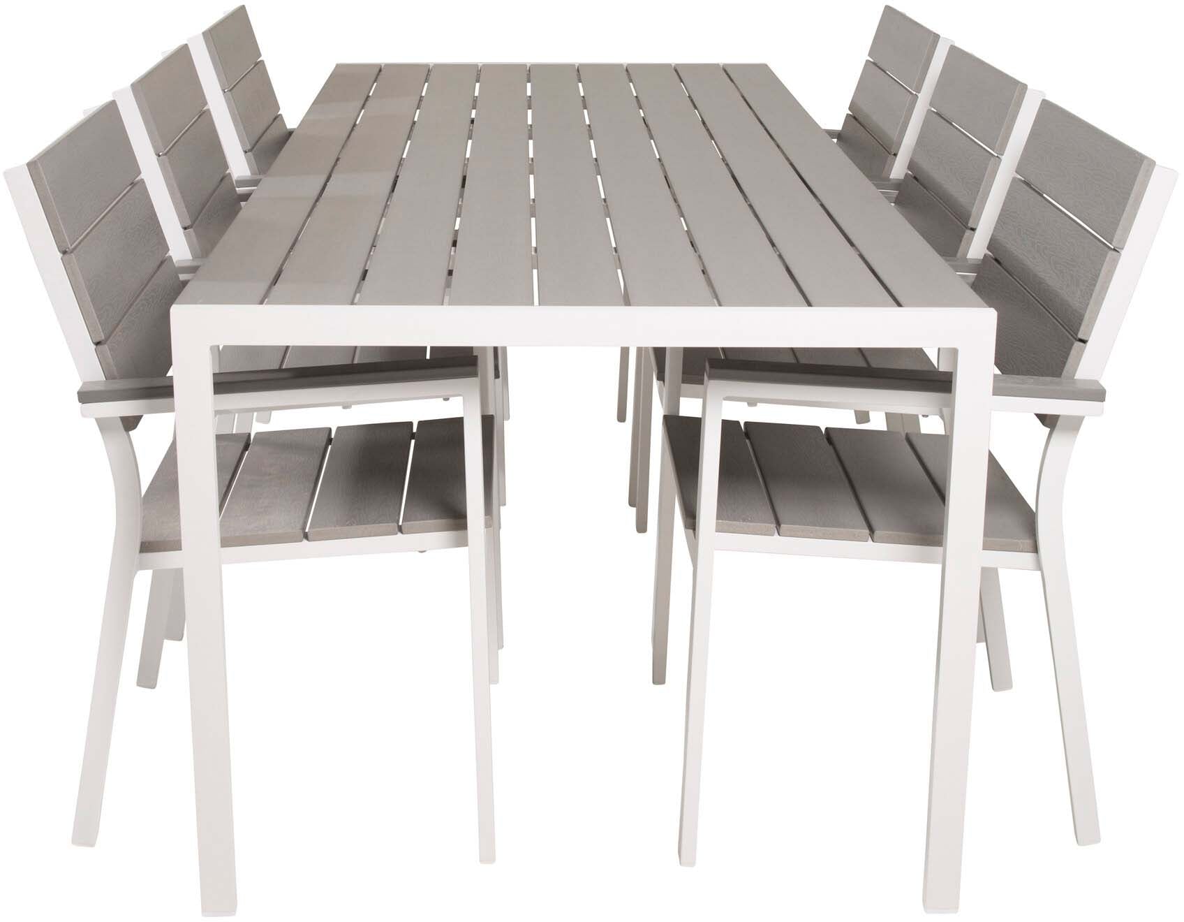 Break Outdoor-Tischset + Levels 205cm/6St. - KAQTU Design