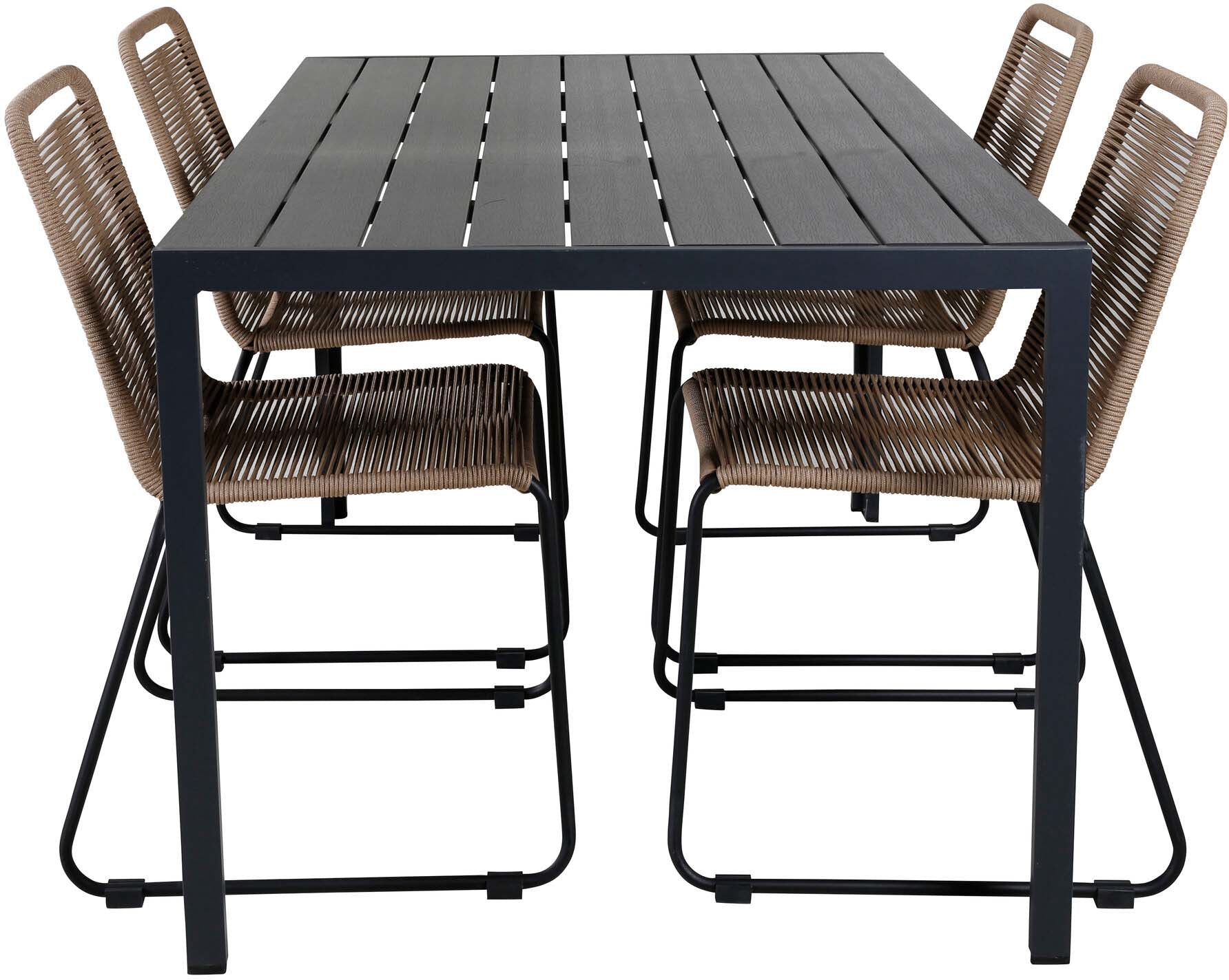 Break Outdoor-Tischset + Lindos Stack 150cm/4St. - KAQTU Design