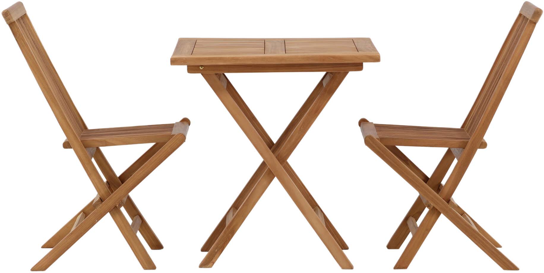 Kenya Outdoor-Tischset ohne Armlehene 70cm/2St. in Natur präsentiert im Onlineshop von KAQTU Design AG. Gartentischset ist von Venture Home