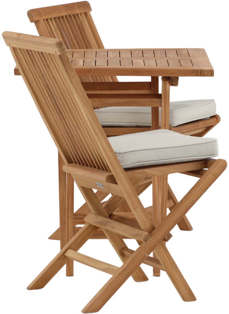 Kenya Outdoor-Tischset ohne Armlehene 70cm/2St. in Natürlich präsentiert im Onlineshop von KAQTU Design AG. Gartentischset ist von Venture Home