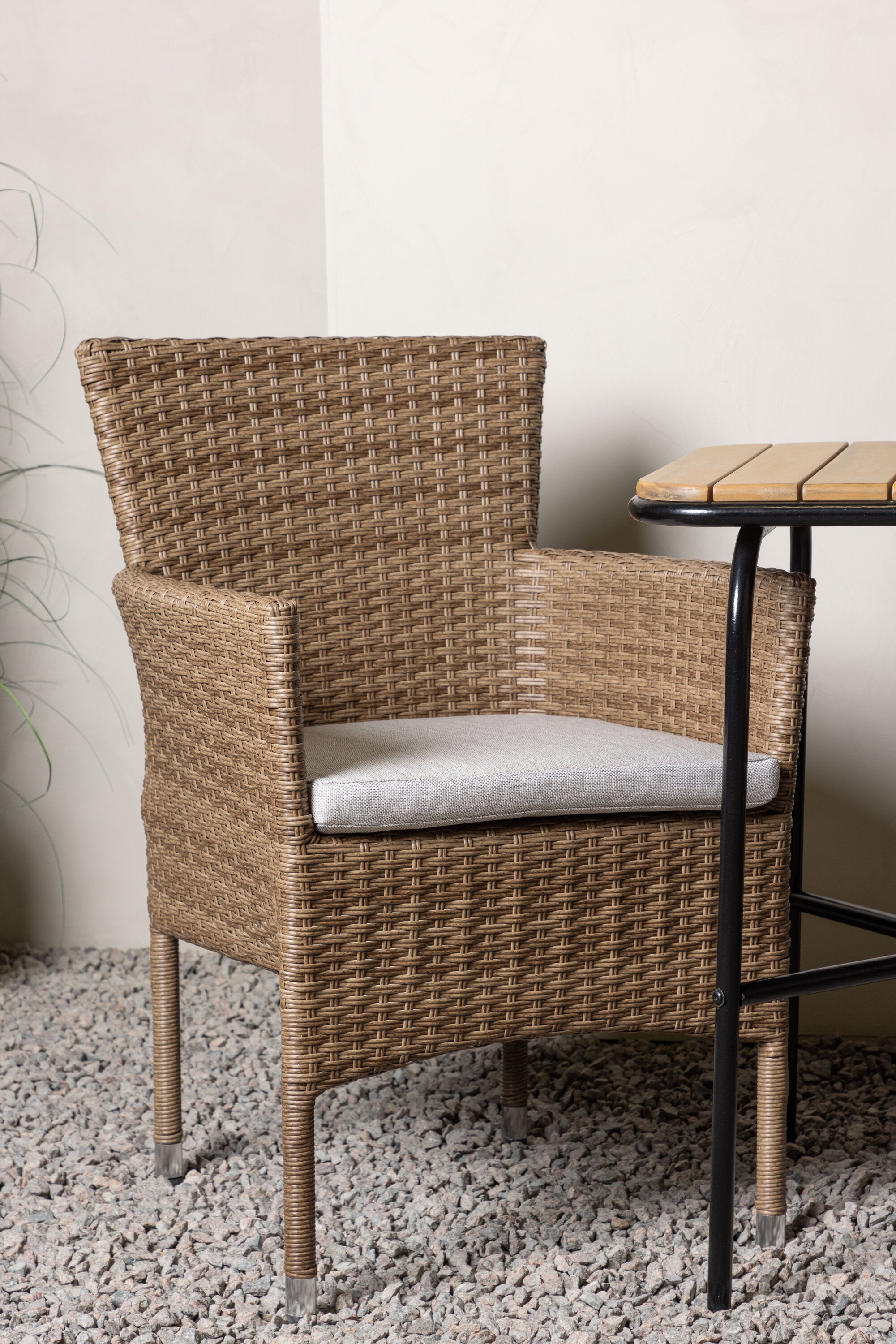 Holmbeck Outdoor-Tischset Malina 70cm/2St. in Natur / Schwarz präsentiert im Onlineshop von KAQTU Design AG. Gartentischset ist von Venture Home