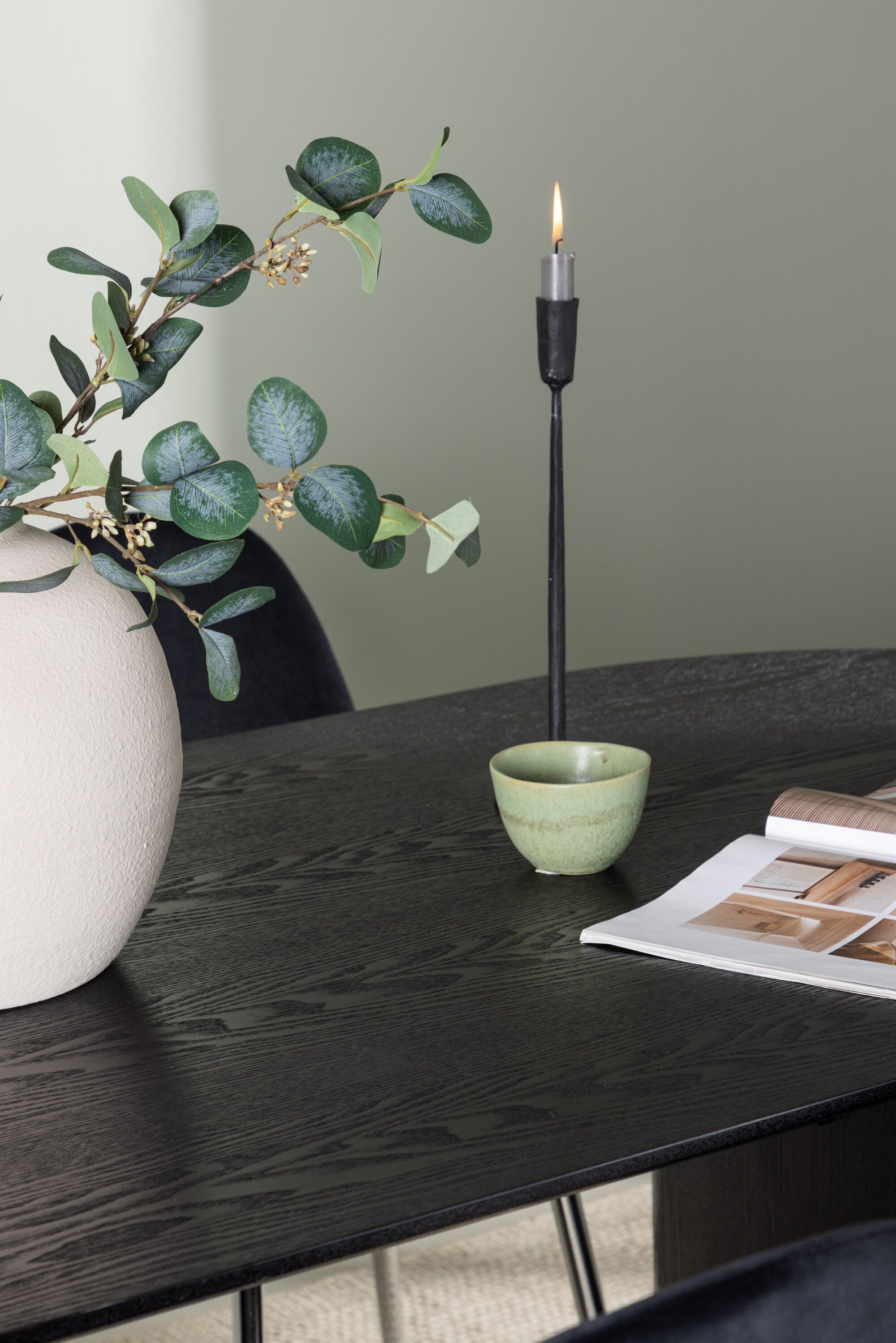Isolde Esszimmerset + Polar 180cm/4St. in Schwarzes Silber präsentiert im Onlineshop von KAQTU Design AG. Esszimmerset ist von Venture Home