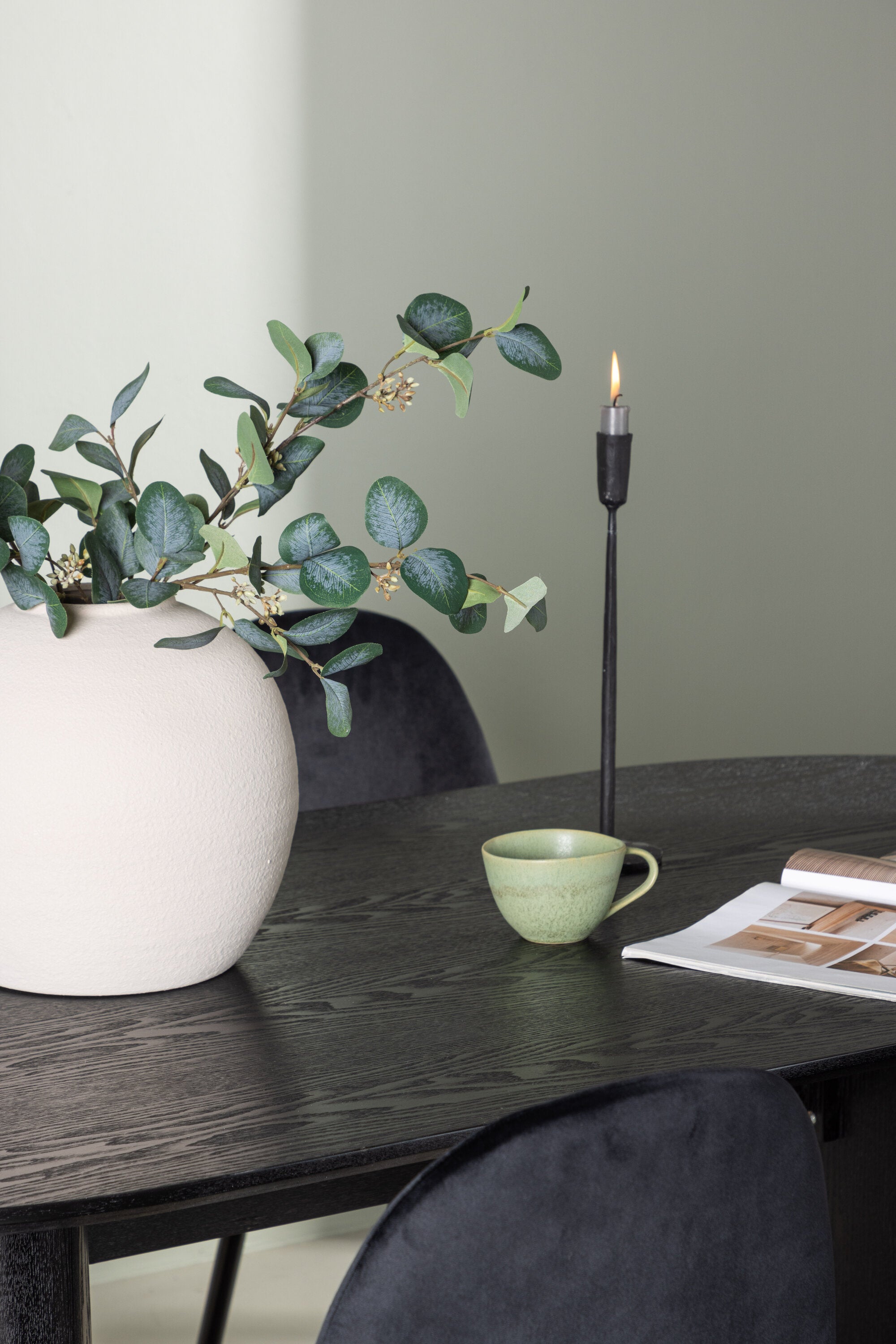 Isolde Esszimmerset + Polar 180cm/4St. in Schwarz präsentiert im Onlineshop von KAQTU Design AG. Esszimmerset ist von Venture Home