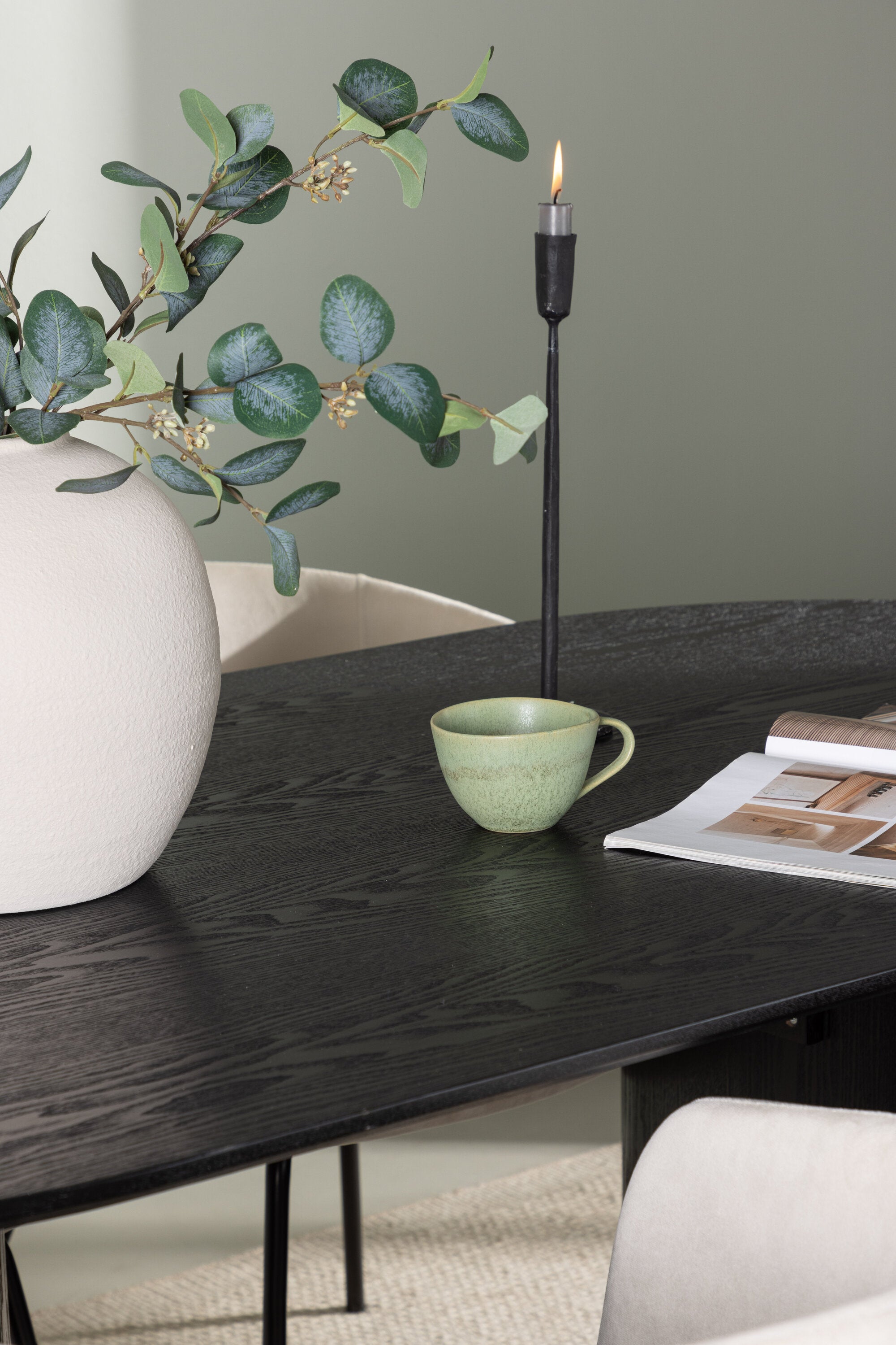 Isolde Esszimmerset + Berit 180cm/4St. in Beige, Schwarz präsentiert im Onlineshop von KAQTU Design AG. Esszimmerset ist von Venture Home