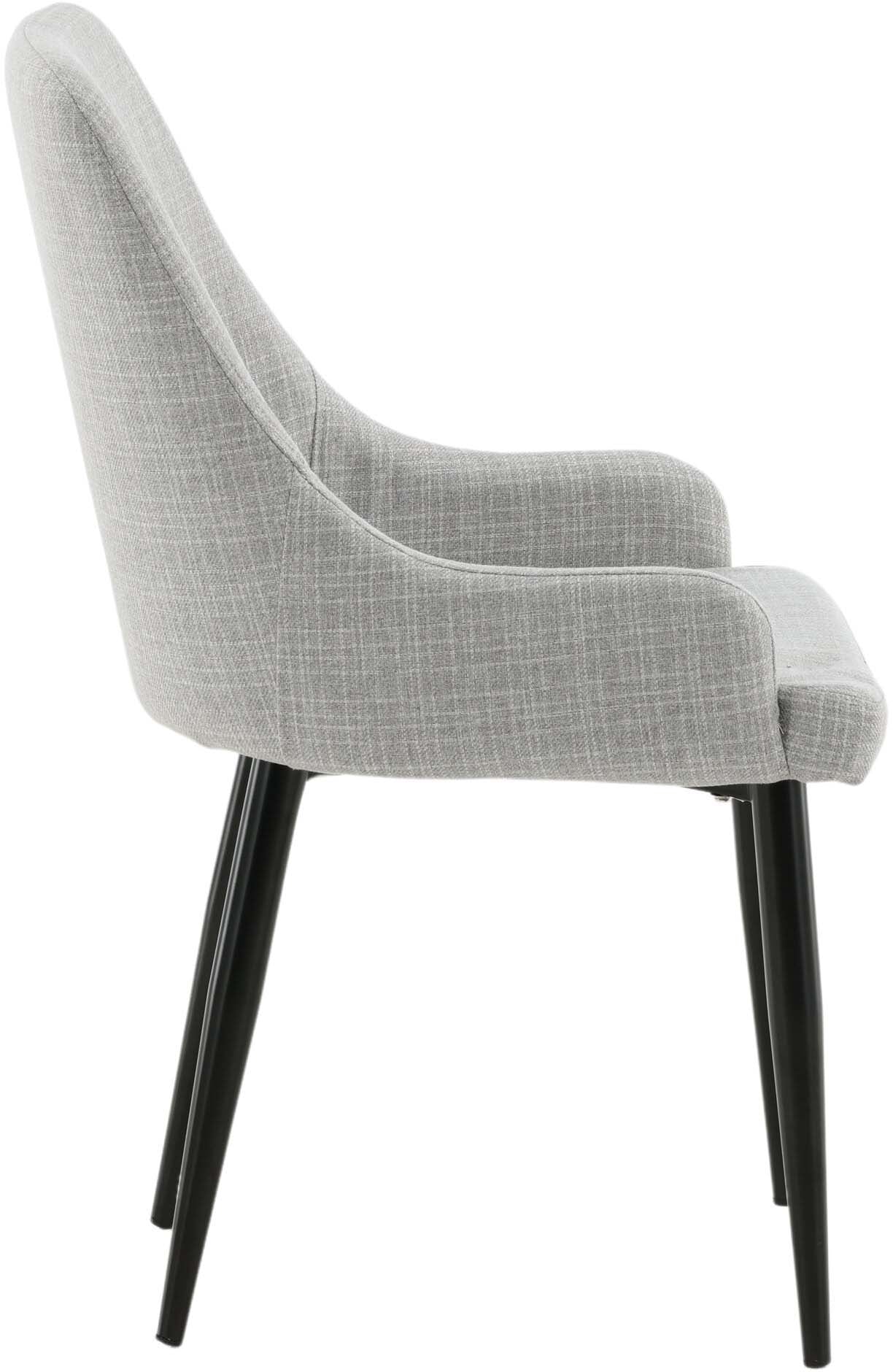 Plaza Stuhl in Hellgrau / Schwarz präsentiert im Onlineshop von KAQTU Design AG. Stuhl ist von Venture Home