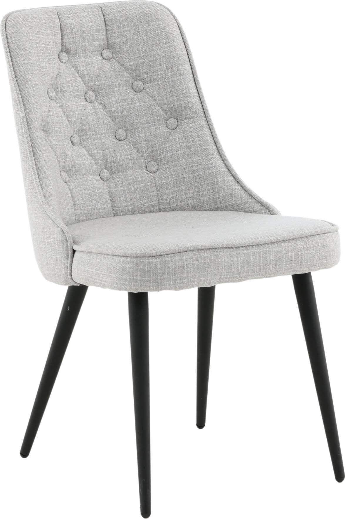 Velvet Deluxe Stuhl in Grau / Schwarz präsentiert im Onlineshop von KAQTU Design AG. Stuhl ist von Venture Home
