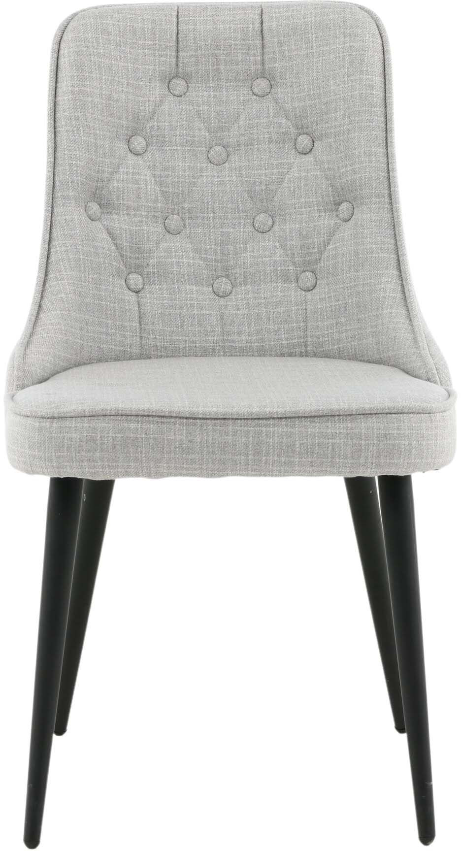 Velvet Deluxe Stuhl in Grau / Schwarz präsentiert im Onlineshop von KAQTU Design AG. Stuhl ist von Venture Home