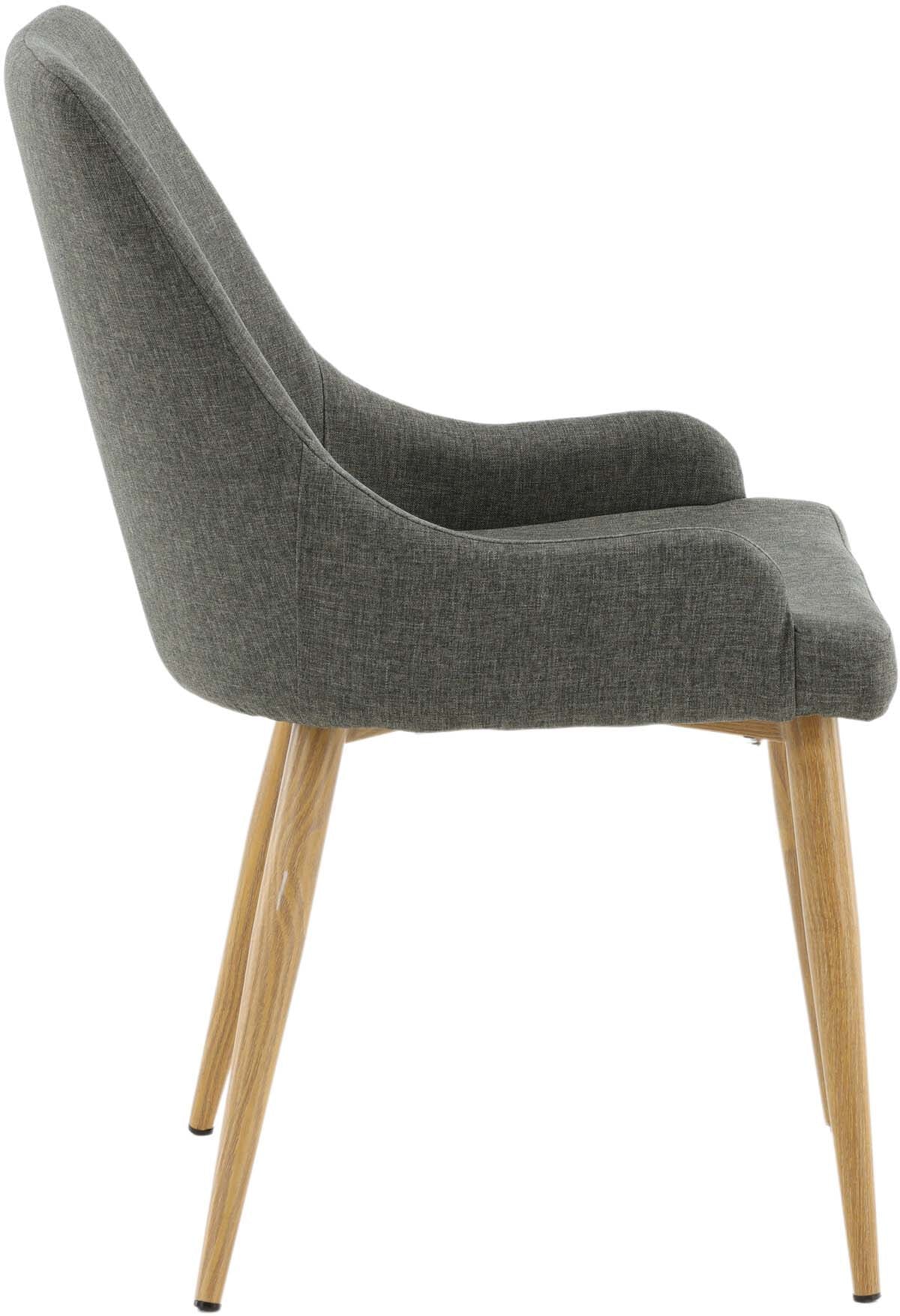 Plaza Stuhl in Dunkelgrau / Natur präsentiert im Onlineshop von KAQTU Design AG. Stuhl ist von Venture Home