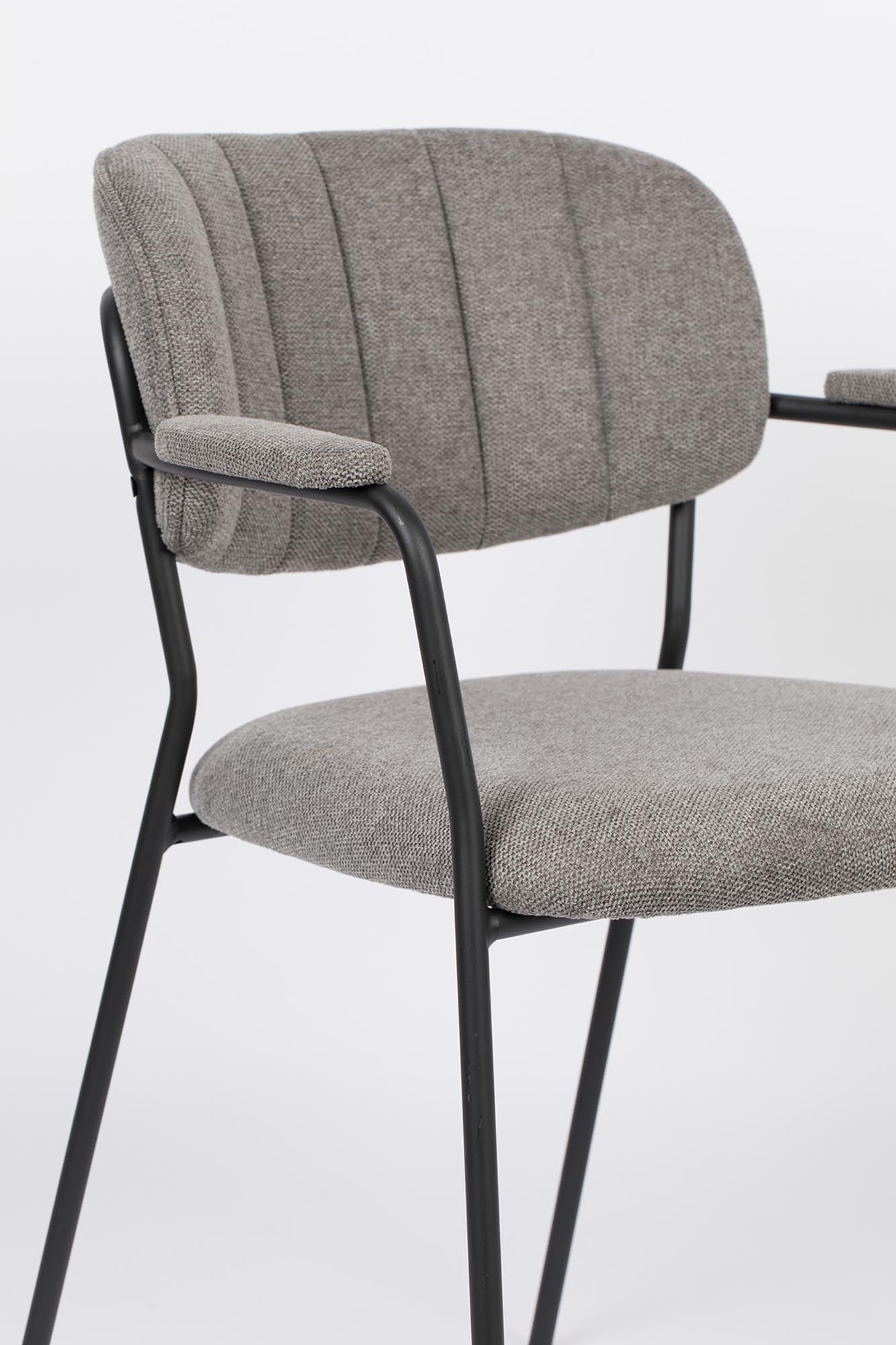 Komfortabler Jolien Stuhl mit Polsterung von White Label Living.