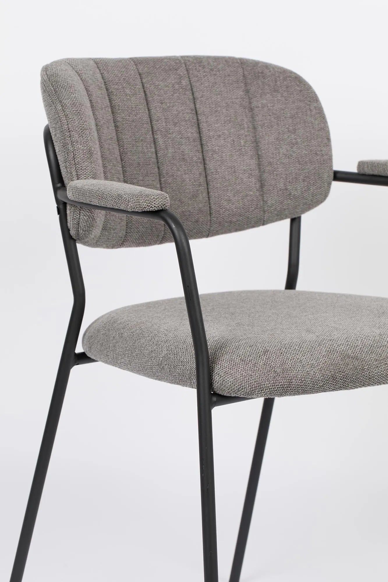 Stilvoller Jolien Armlehnstuhl, gepolstert, von White Label Living.