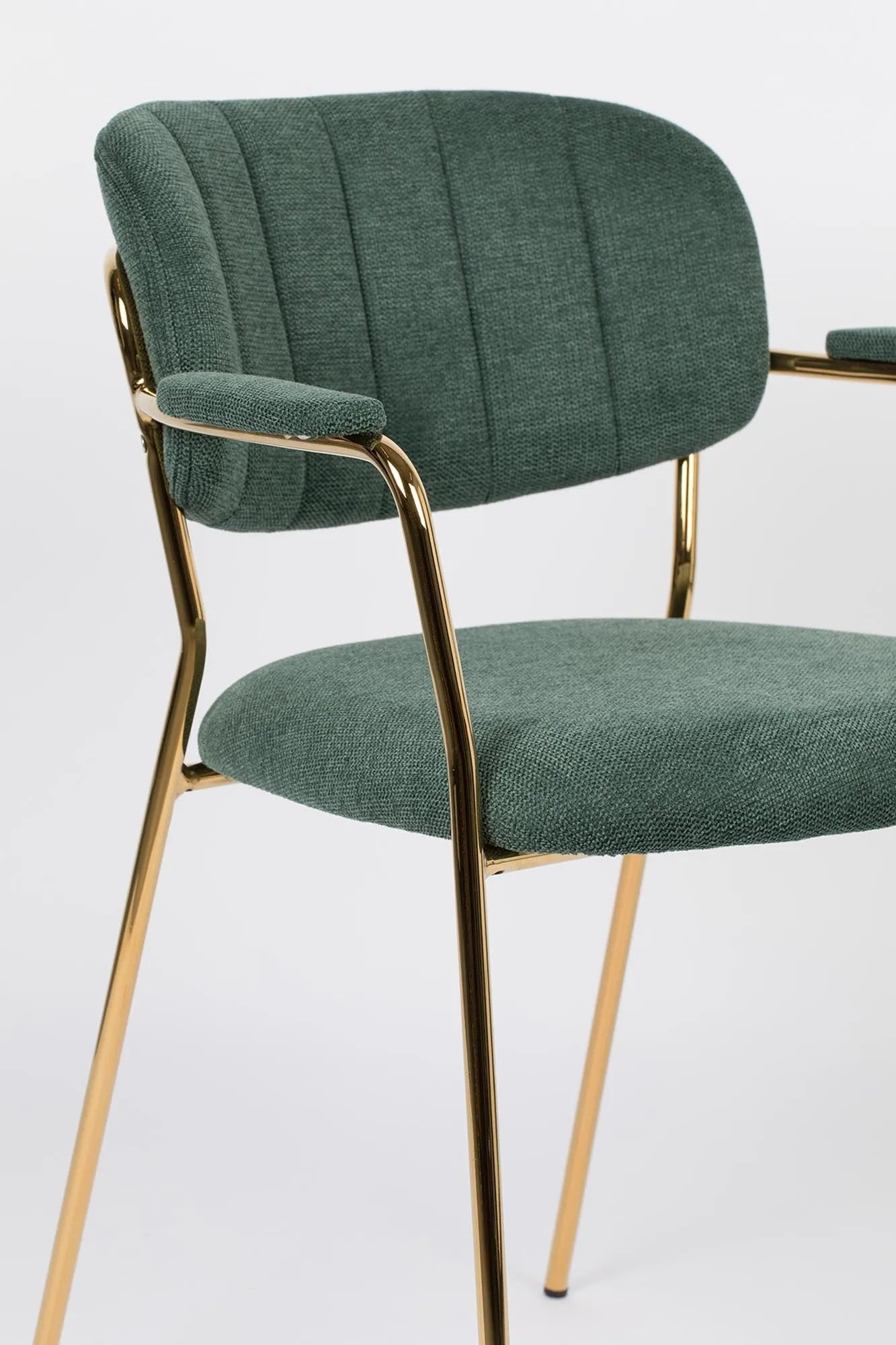 Stilvoller Jolien Armlehnstuhl, gepolstert, von White Label Living.