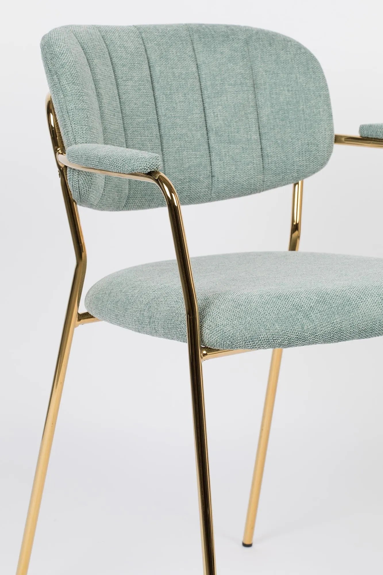 Eleganter Jolien Armlehnstuhl, gepolstert, von White Label Living.